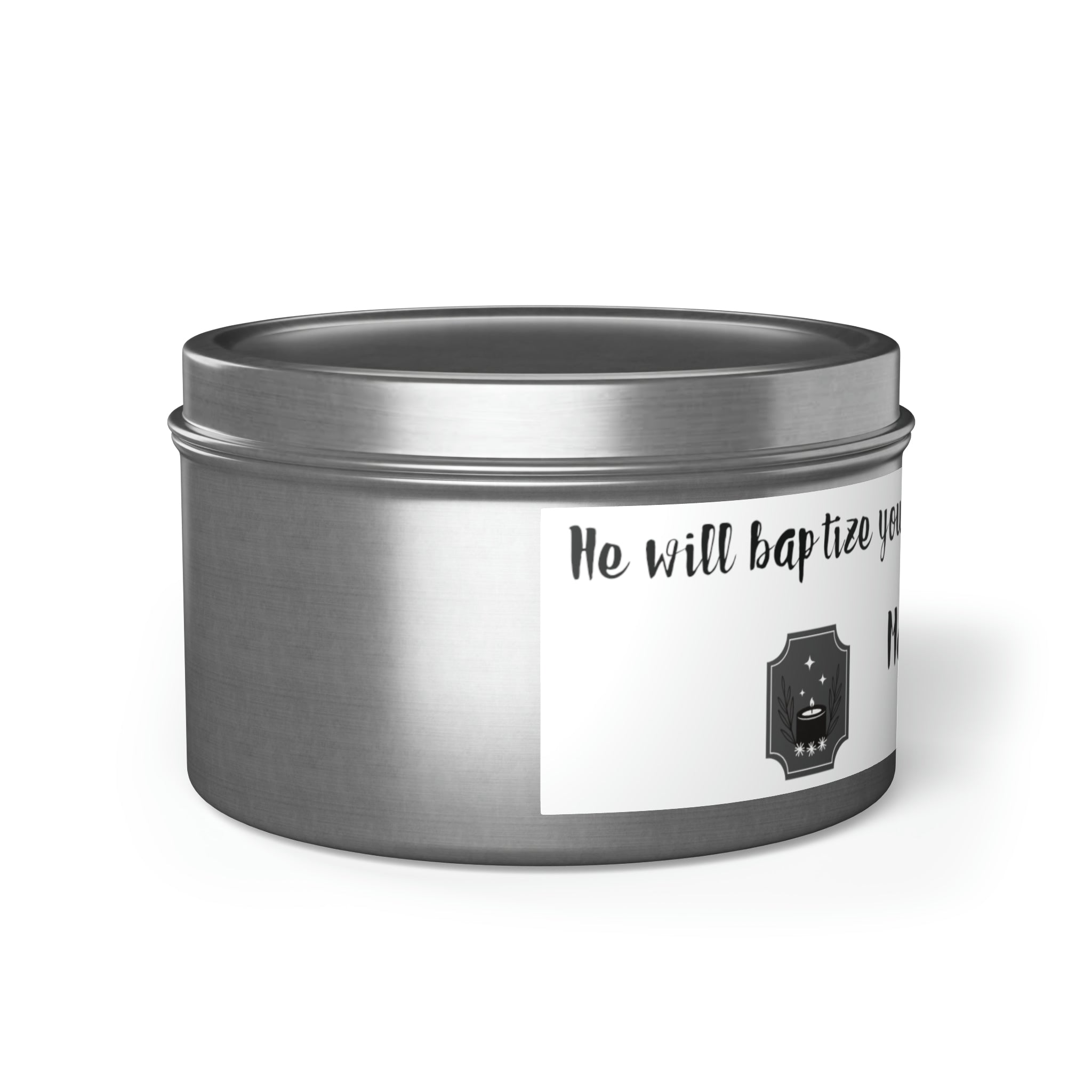 New House Sacred Light Divine Verse Tin Candles Embrace Peace with 4oz/8oz Coconut Soy Wax, Hand-Poured in USA. Lead-Free Wick, 20-40hr Burn. Evergreen, Vanilla, More Spiritual Ambiance Awaits Pure Harmony Grace..
