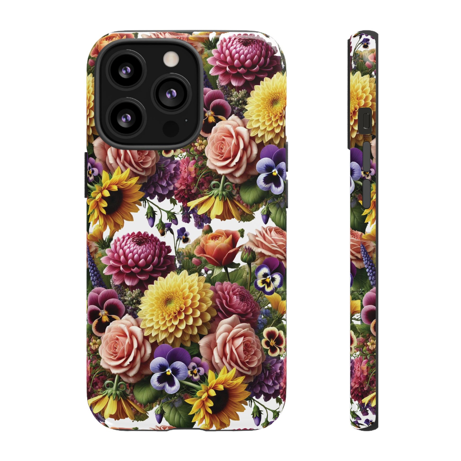 Floral Fall Phone Case for iPhone 16 15 14 13 12  21 23 Samsung, and Pixel | Stylish Protective Cover Gift for Her Perfect for Floral Lover