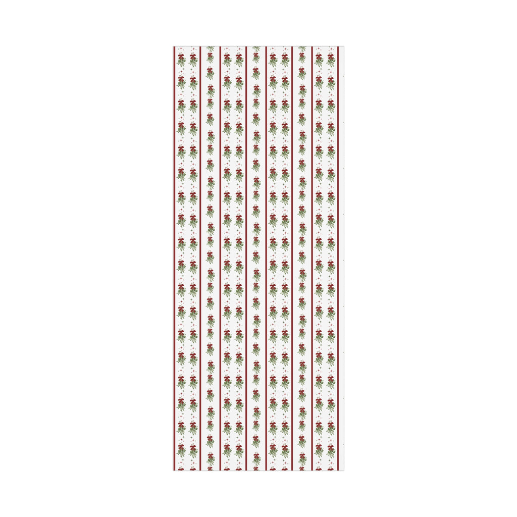 Mistletoe Christmas Wrapping Paper | Elegant 3D Holiday Gift Wrap | Christmas Wrapping paper