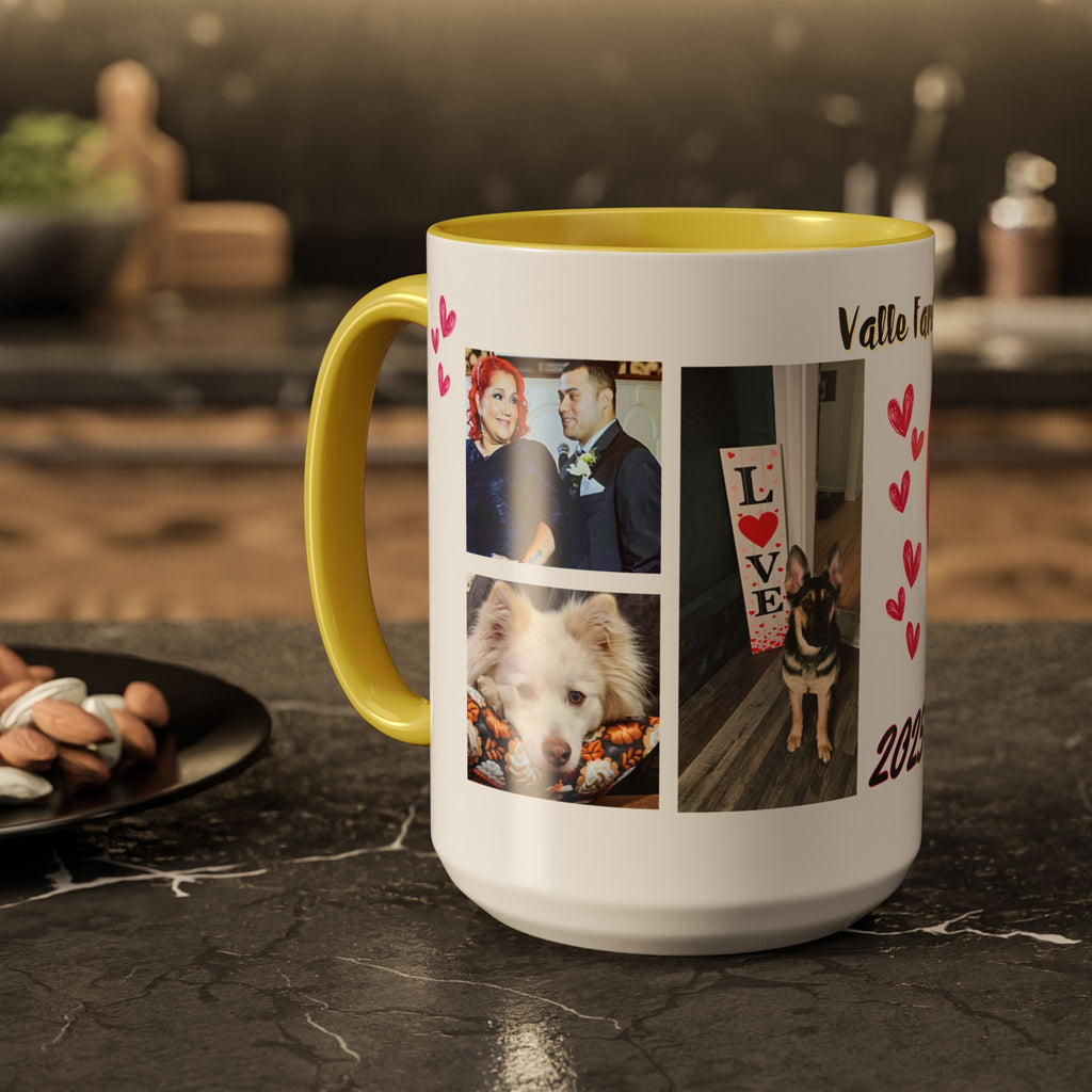Personalized Photo Collage Coffee Mug, Custom Image Gift for Mom, Mother's Day Present, Colorful 15oz Cup, Birthday Mug, Custom Picture Mug Perfect Giift