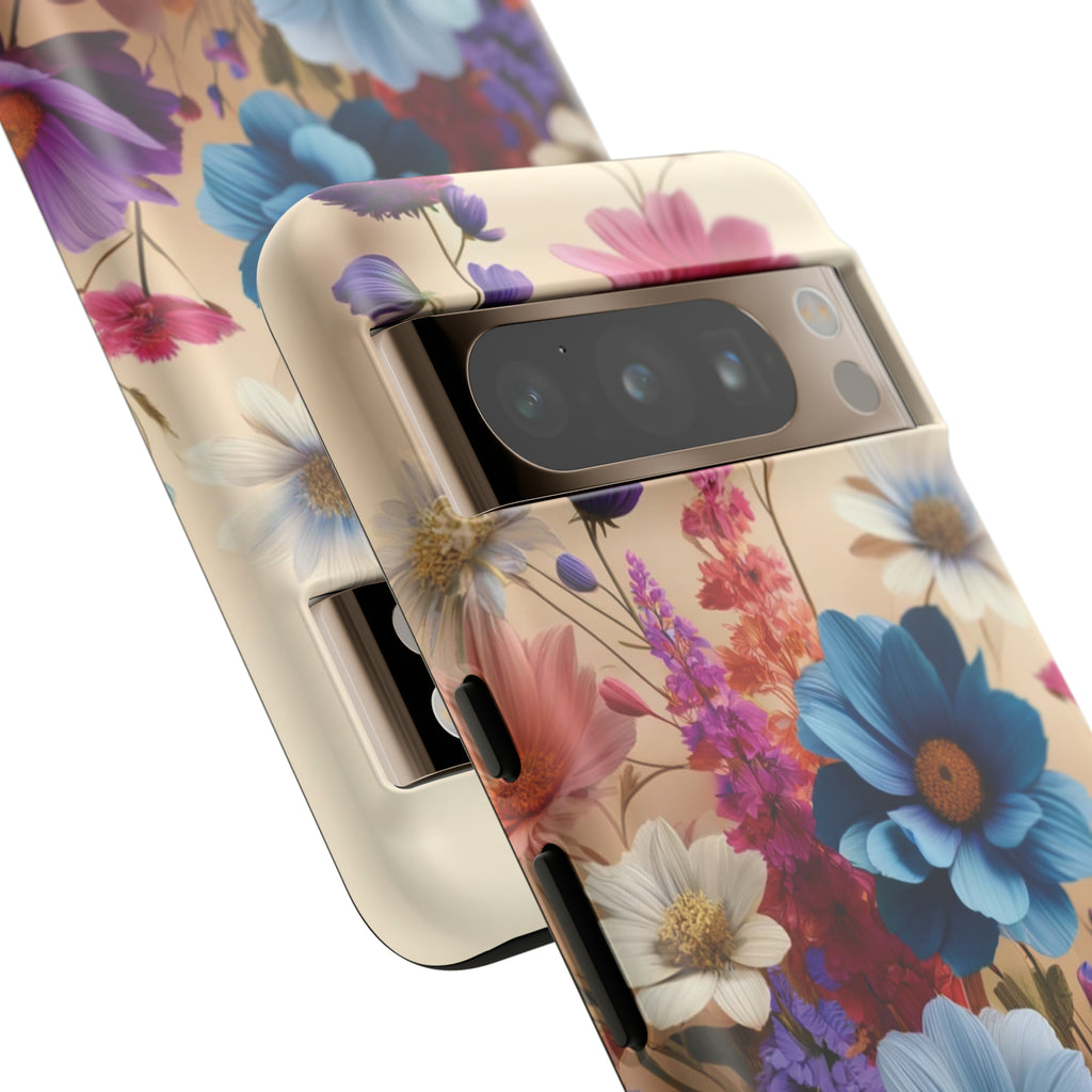 Best Phone Case Floral 3D Illusion Luxury Tough Case Floral Elegant Durable Stylish for Modern Devices iPhone 15, Samsung iPhone Samsung Accessory Gift for Her.