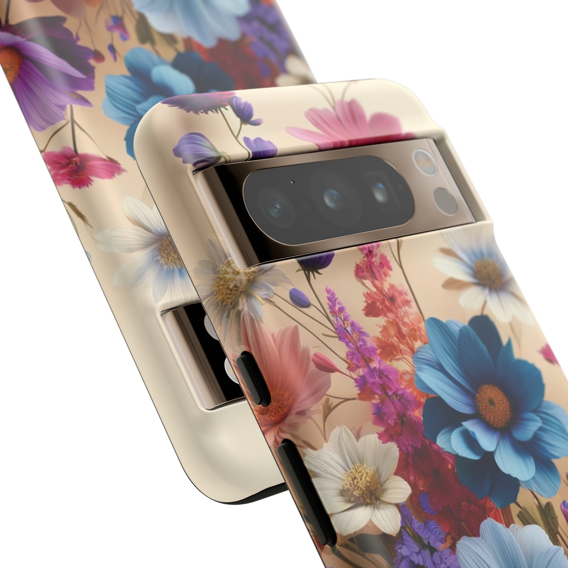 Best Phone Case Floral 3D Illusion Luxury Tough Case Floral Elegant Durable Stylish for Modern Devices iPhone 15, Samsung iPhone Samsung Accessory Gift for Her.