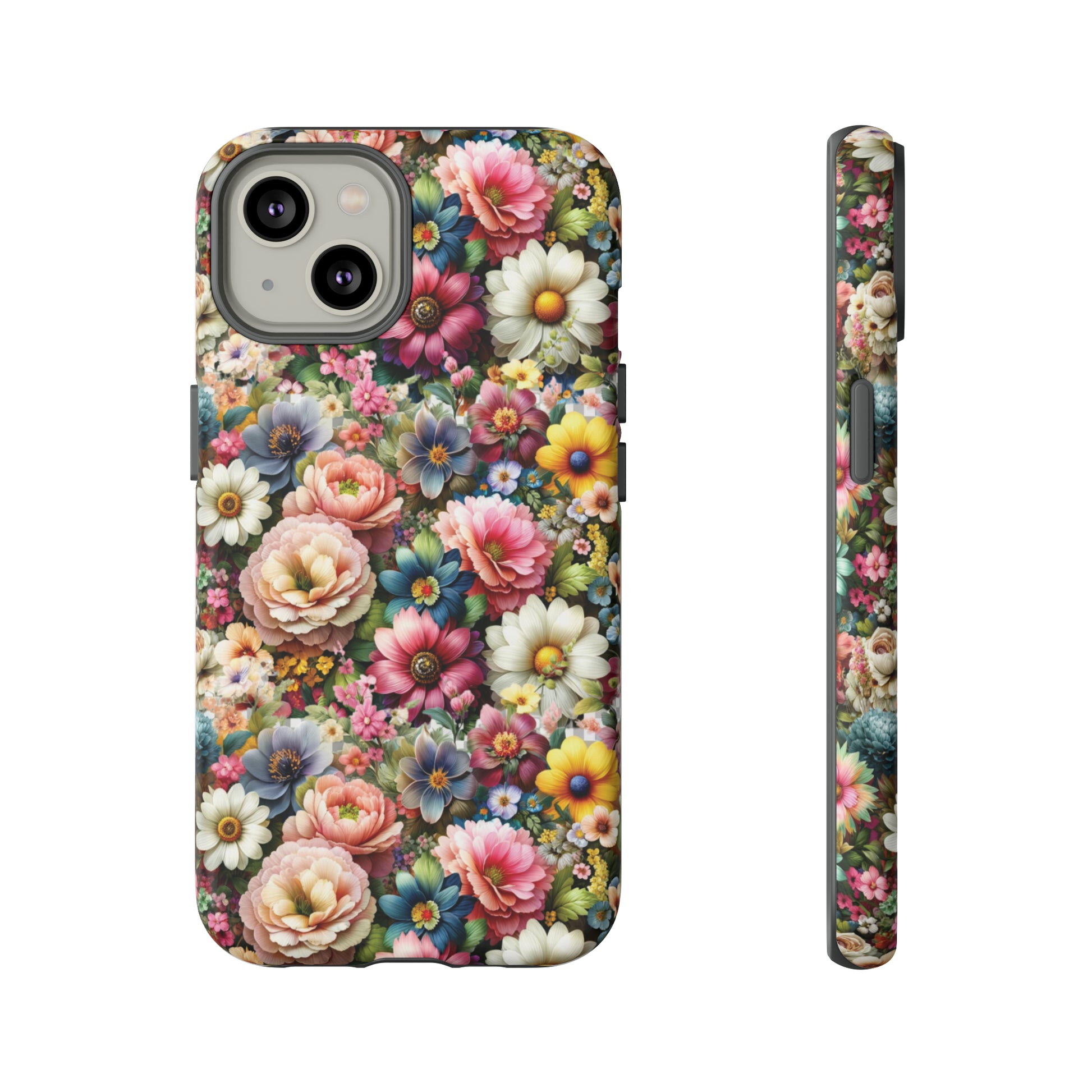 Floral Luxury Phone Tough Case Floral Elegant Durable Stylish for Modern Devices iPhone 15, Samsung iPhone Samsung Accessory Gift for Her.