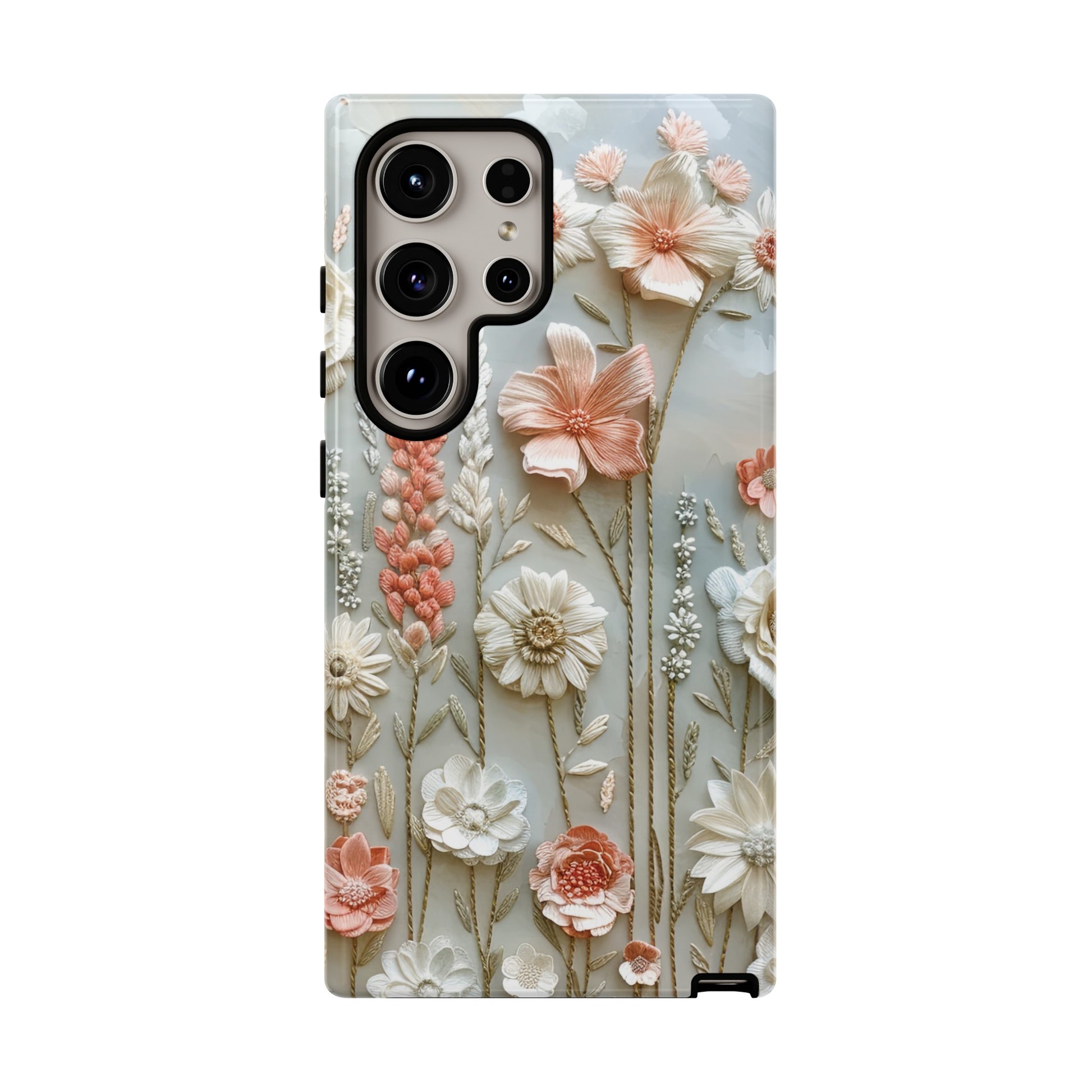 Pastel Wildflowers Protective Phone Case Gift for Her Phone 15, Samsung iPhone Samsung Gift for Her Case iPhone 15, Samsung iPhone Samsung Accessory Gift for Her