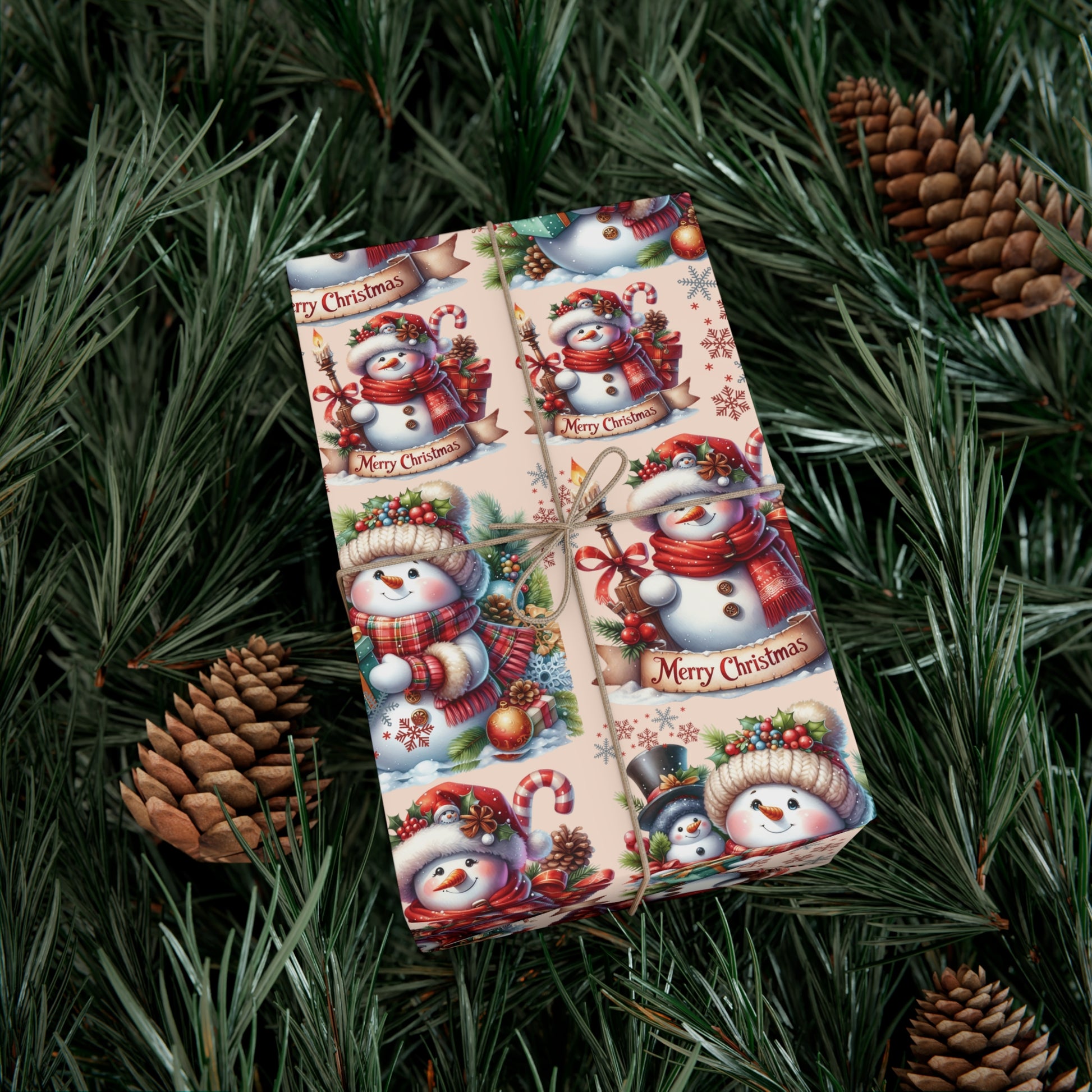 Christmas Wrapping Paper Whimsical Winter Wonderland with Festive Gifts Perfect for a Magical Holiday Season in Matte/Satin, All Occasion - MRSBYVALLE