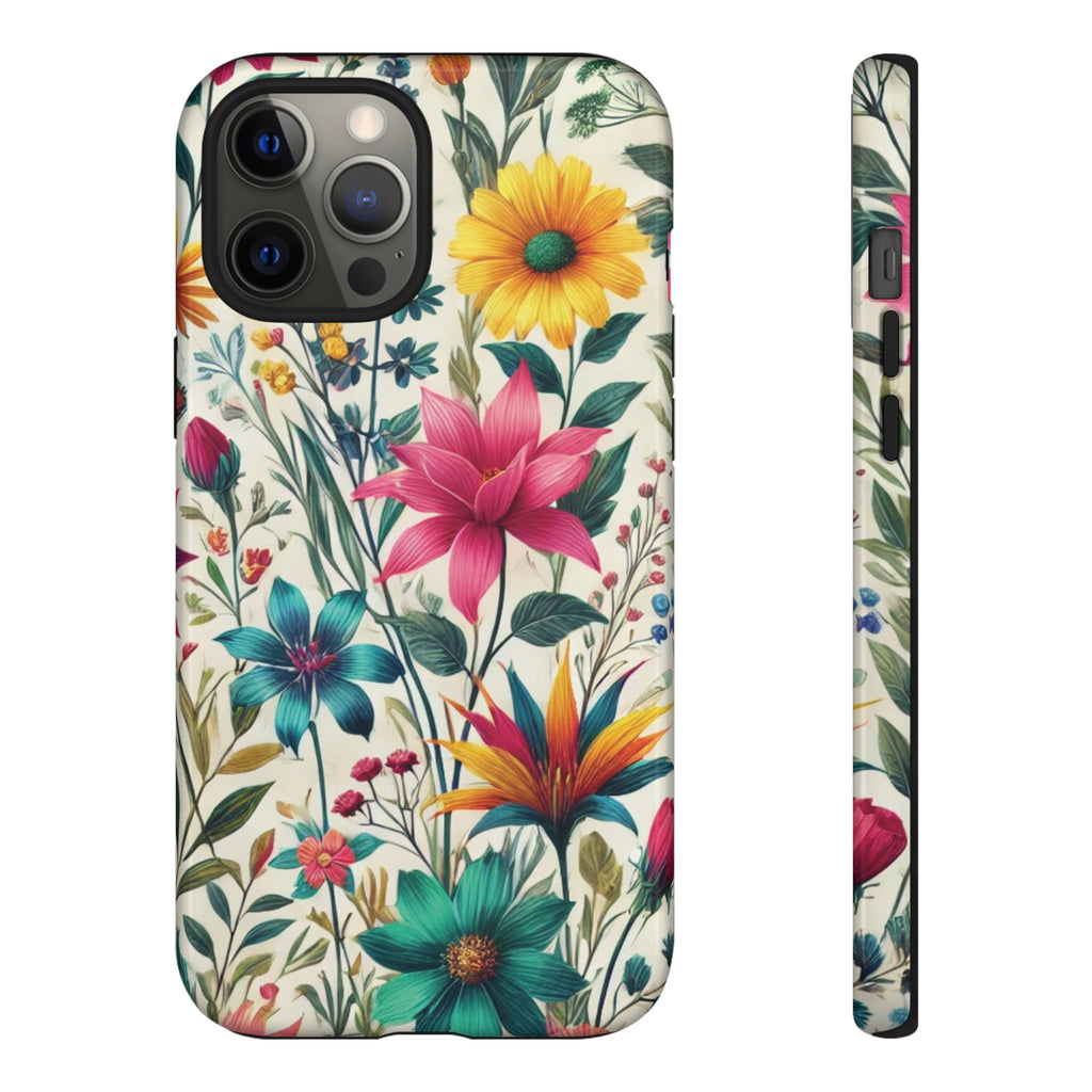 Wildflowers Boho Chic Design Phone Case - Stylish, Protective Cover for All Models Gift for Mom Accessory Gift for Her