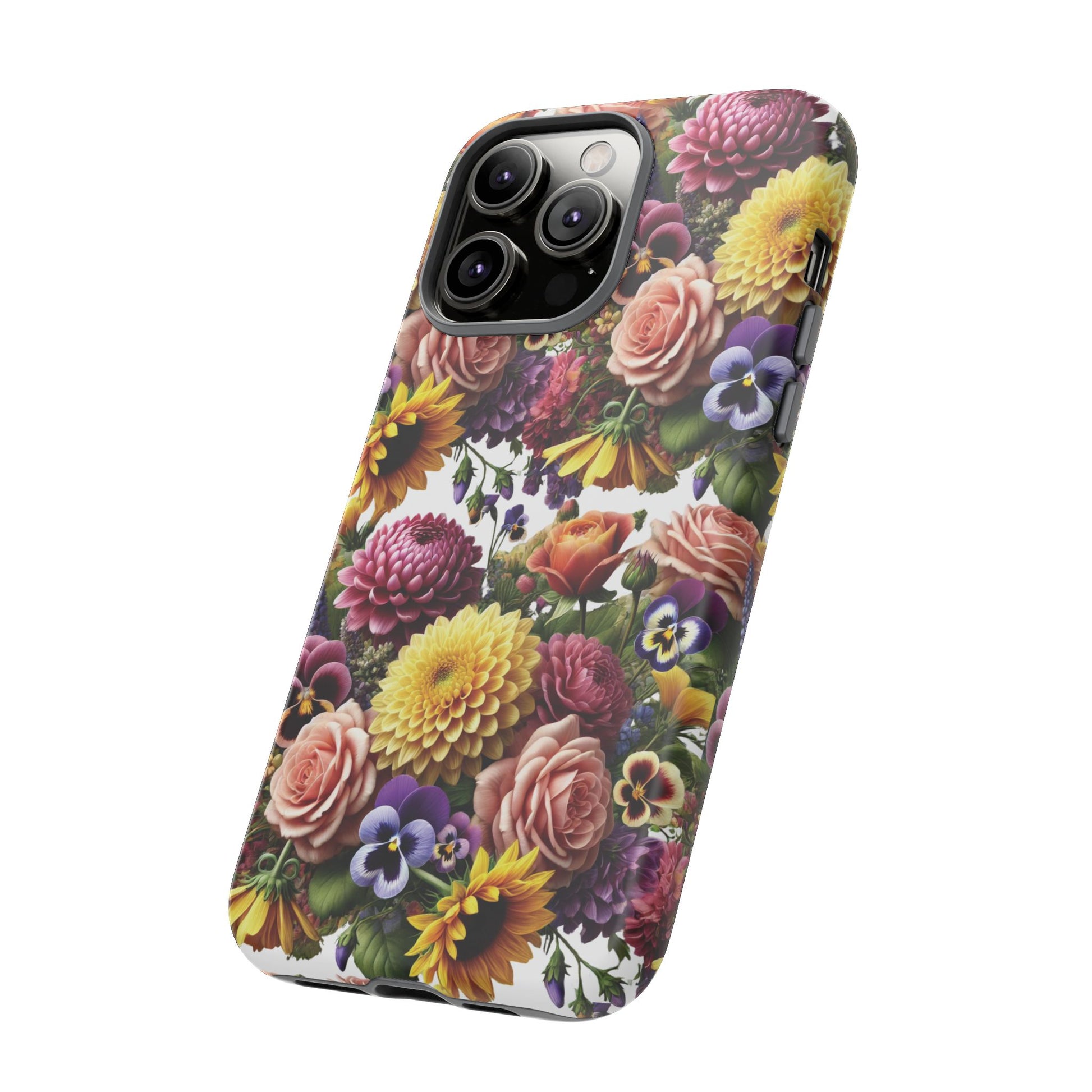 Floral Fall Phone Case for iPhone 16 15 14 13 12  21 23 Samsung, and Pixel | Stylish Protective Cover Gift for Her Perfect for Floral Lover