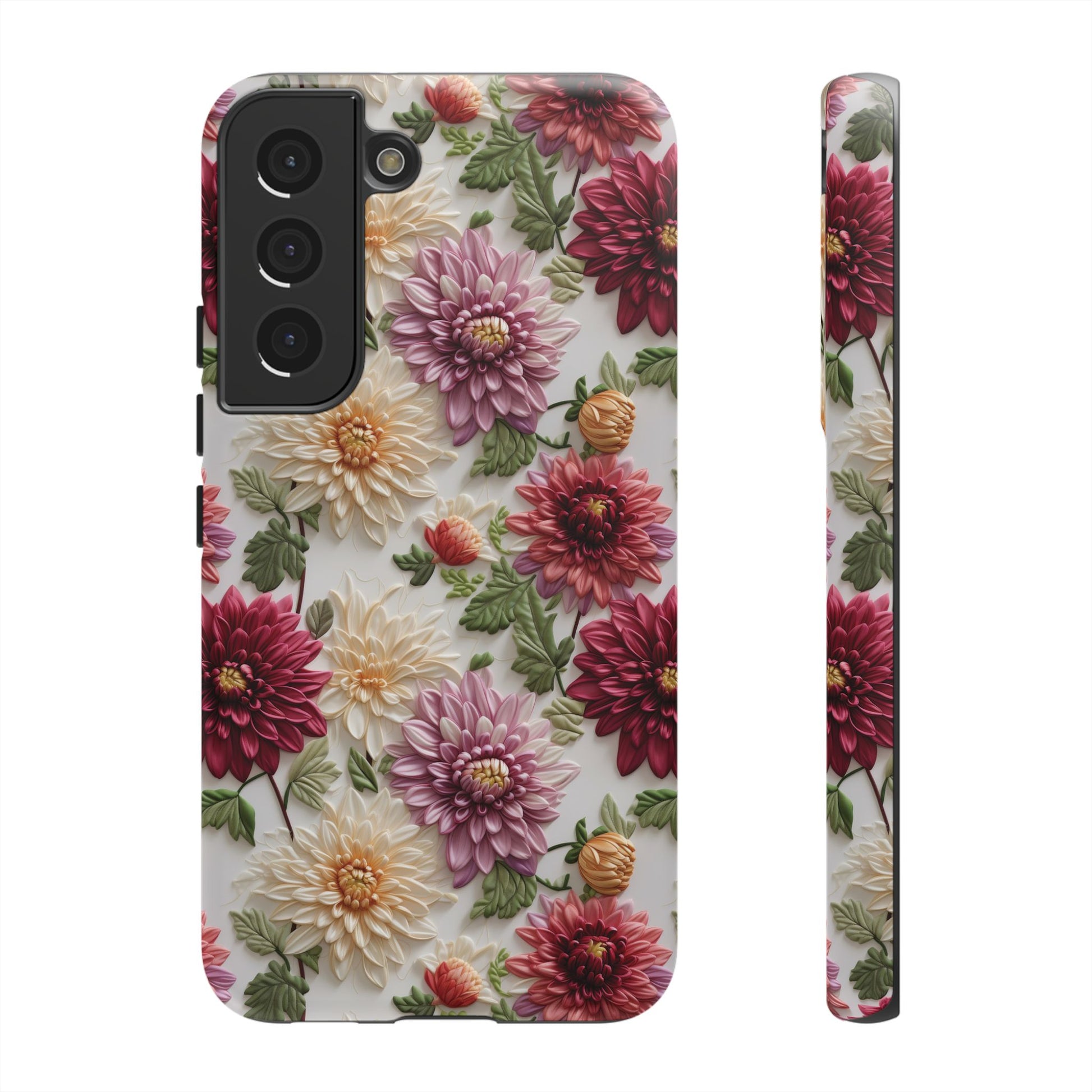 Floral Fall Phone Case for iPhone 16 pro15 14 13 12  21 23 Samsung, and Pixel | Stylish Protective Cover Gift for Her Perfect for Floral Lover