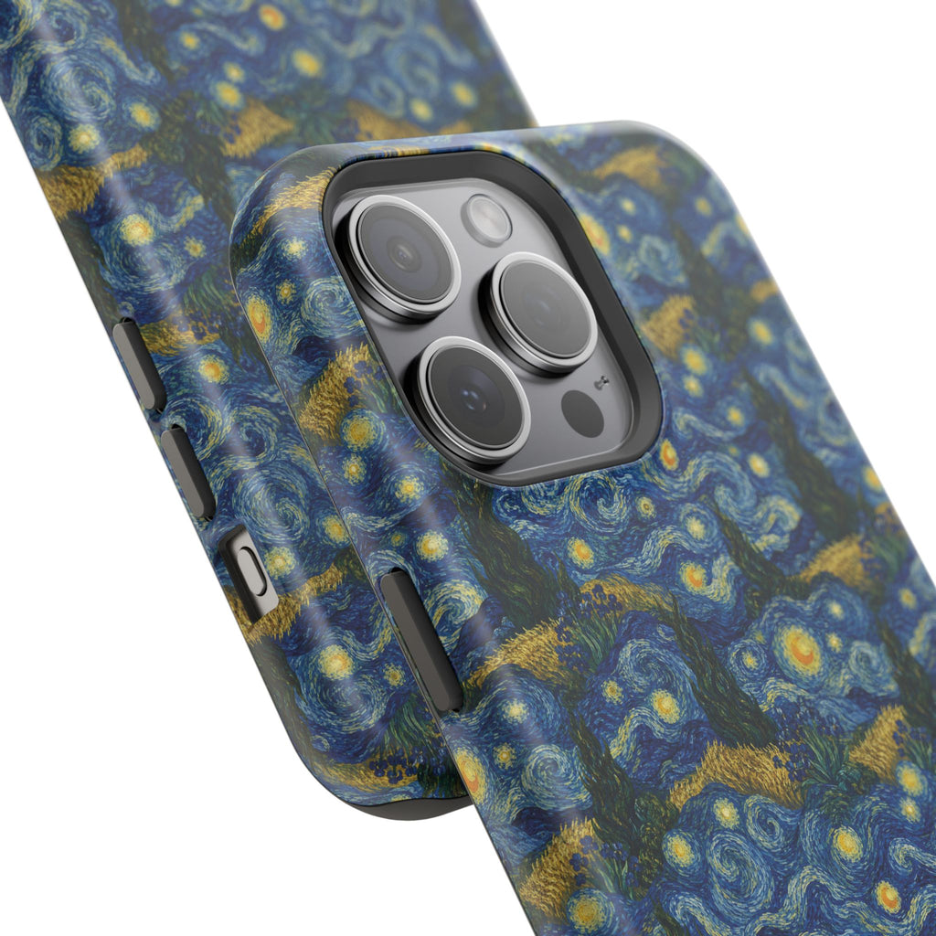 Van Gogh Illusion Magnetic Phone Case — Elegant Impact‑Resistant Art Lover Design