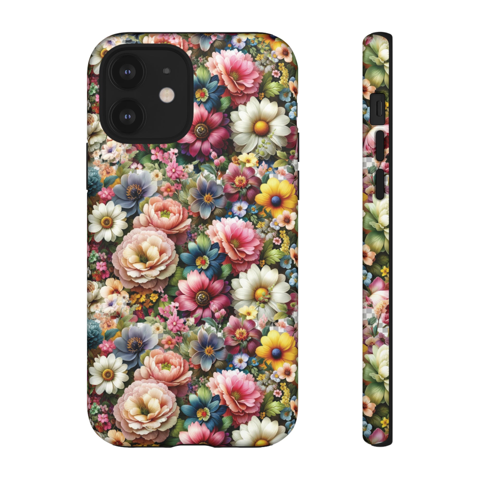 Floral Luxury Phone Tough Case Floral Elegant Durable Stylish for Modern Devices iPhone 15, Samsung iPhone Samsung Accessory Gift for Her.