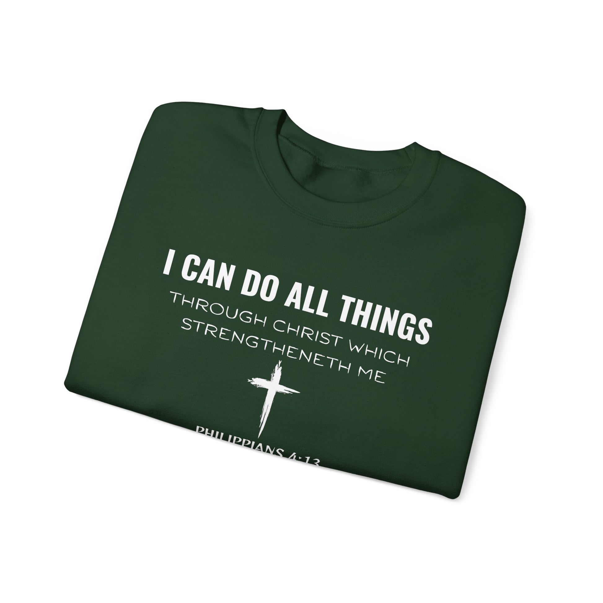 Inspirational Quote Sweatshirt, Unisex Crewneck, Faith Apparel, Perfect Gift for Christians, Cozy Everyday Wear, Bible Verse Design