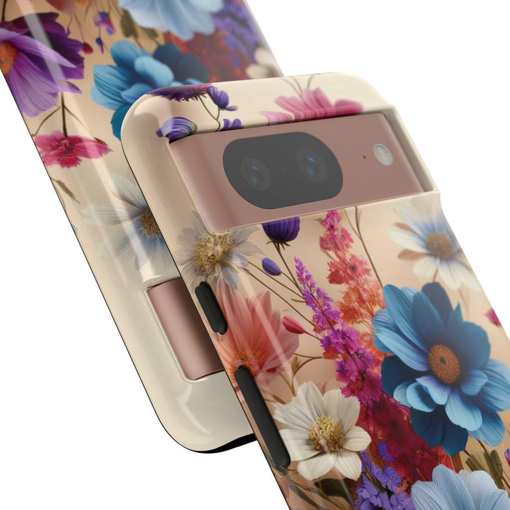 Best Phone Case Floral 3D Illusion Luxury Tough Case Floral Elegant Durable Stylish for Modern Devices iPhone 15, Samsung iPhone Samsung Accessory Gift for Her.