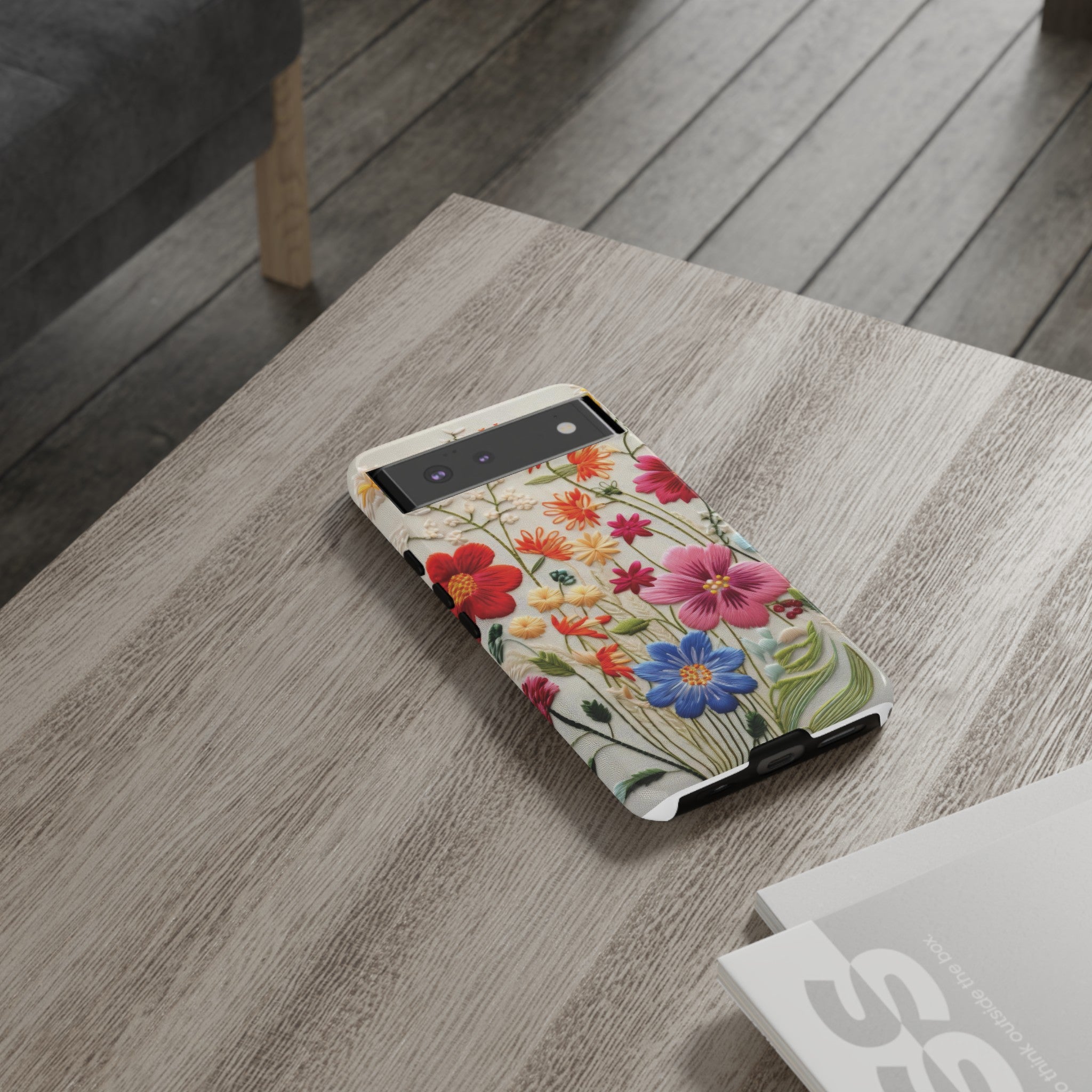 3D Floral Phone Case Elegant Faux Flower Durable for iPhone Samsung Smartphone iPhone 15, 14, 13 Samsung Gift for Mom