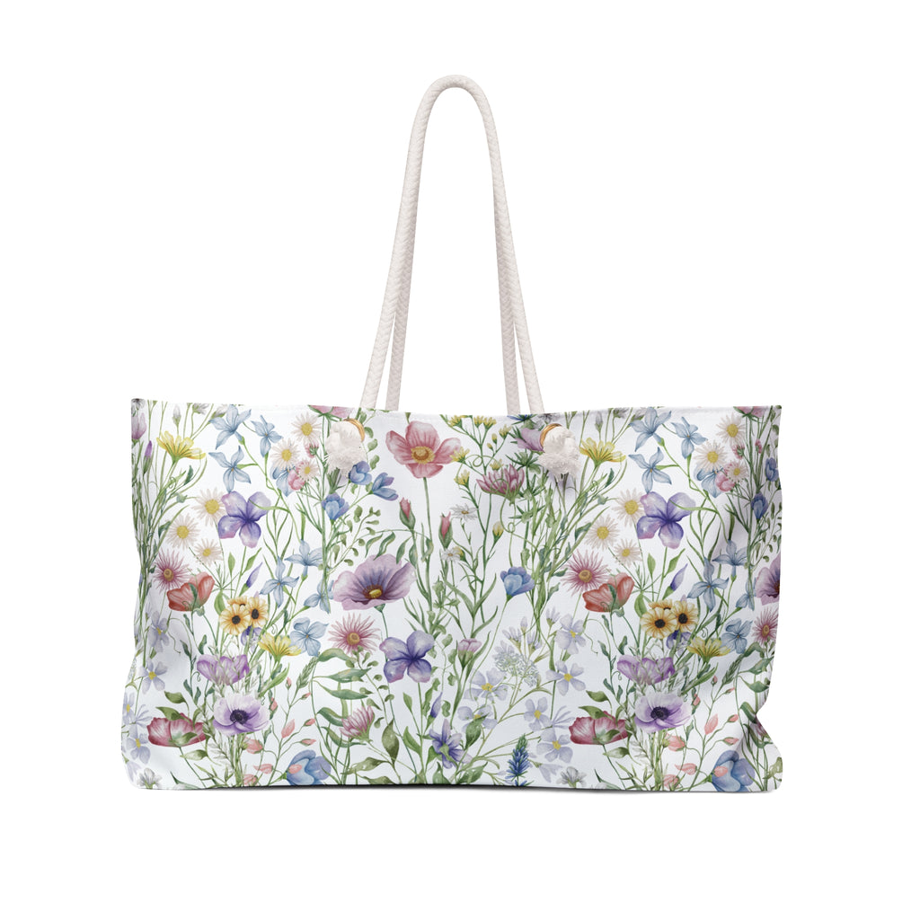 Sac de week-end – Sac de voyage "Idéal pour Maman" Motif Fleurs Sauvages