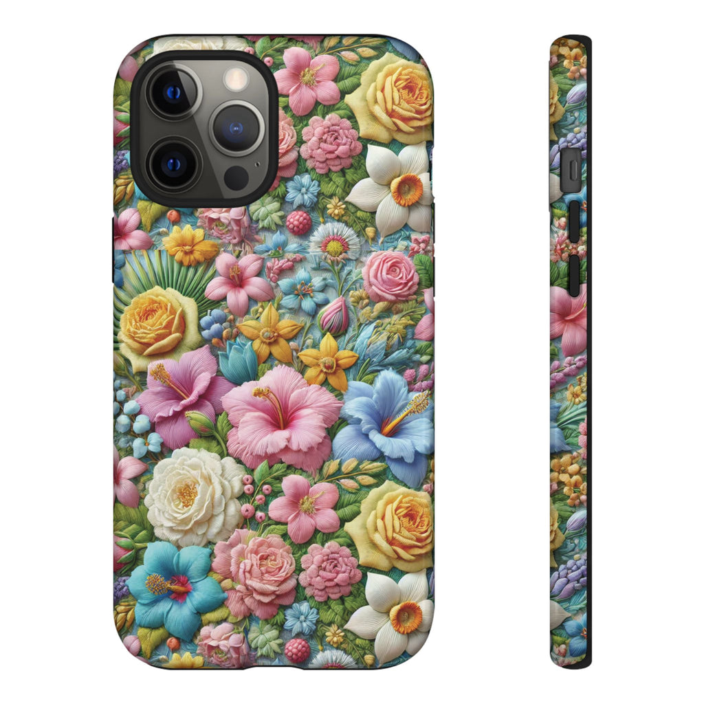 Elegant Pastel Flower Phone Case – Beautiful Floral Design, Durable Protection for Your Device, Stylish and Lightweight, Perfect Gift for Flower Lovers