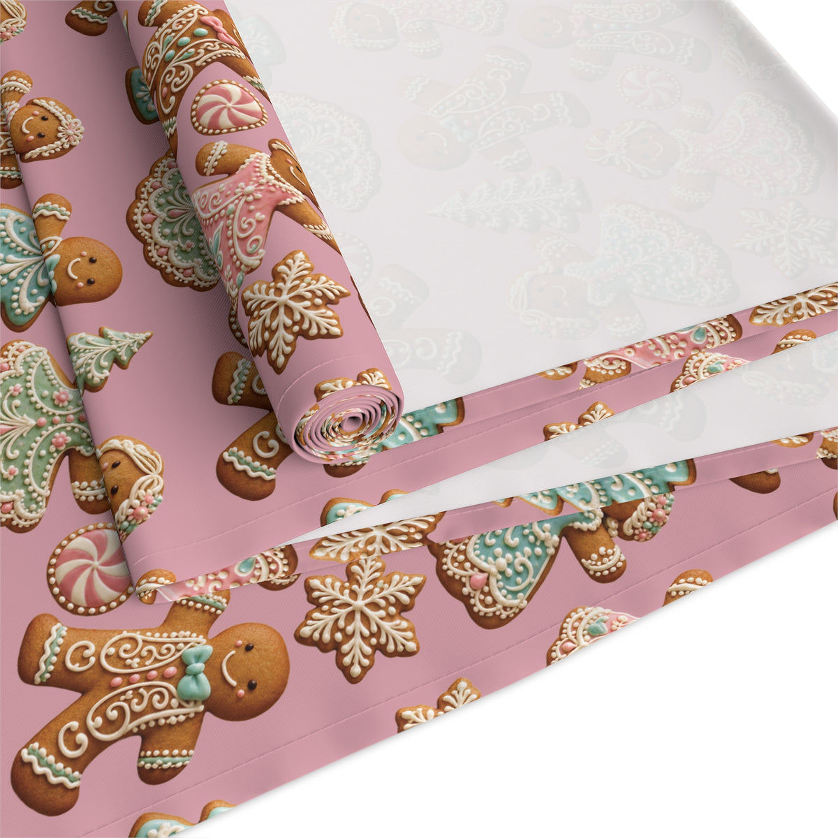 Gingerbread Cookies Holiday Table Runner