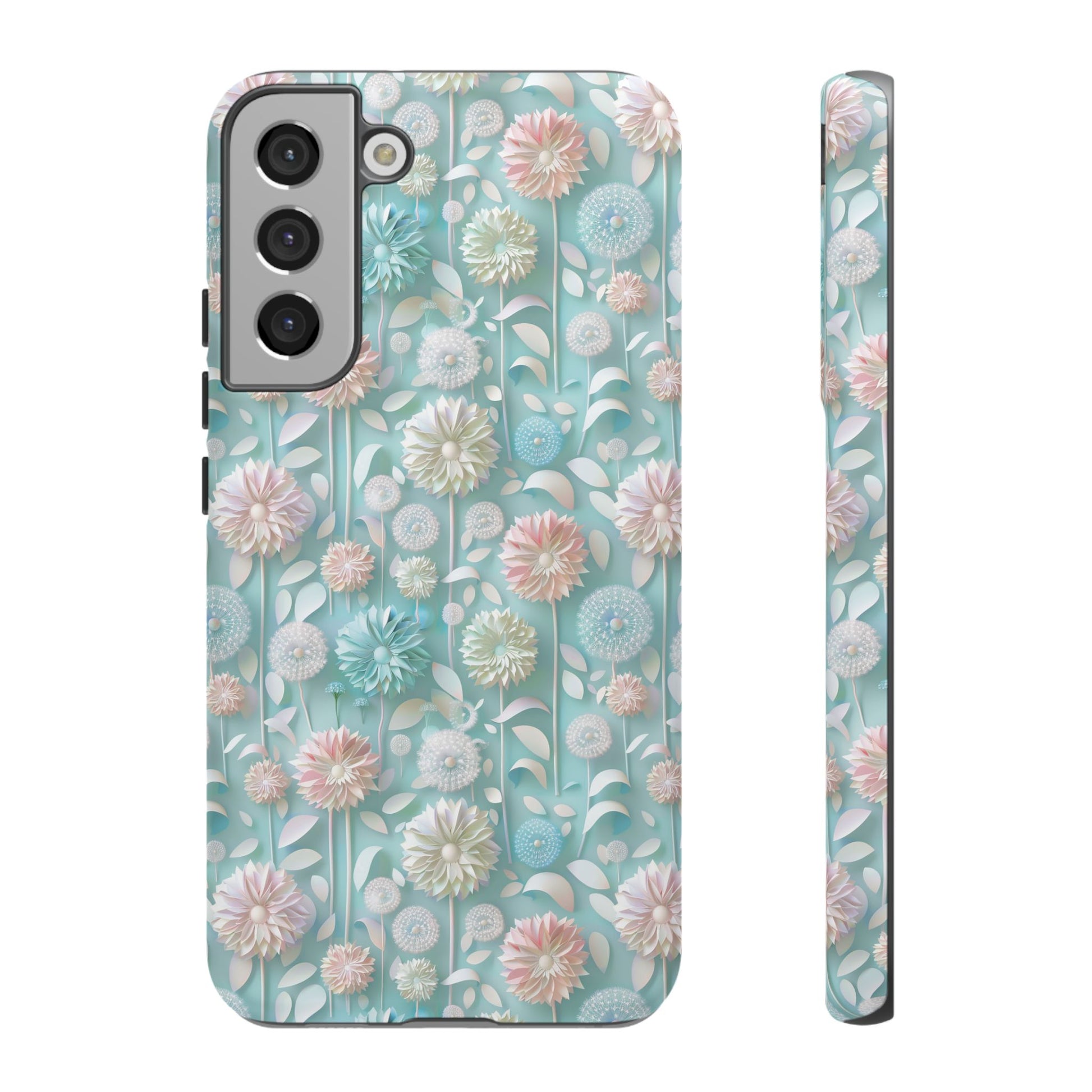 Pastel Floral Phone Case for iPhone & Samsung | Elegant and Slim Design with Shockproof Protection | Durable, Scratch-Resistant, and Lightweight | Stylish Accessory