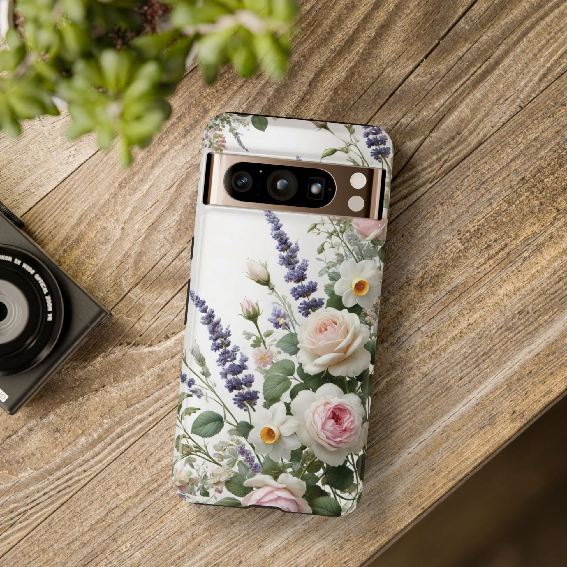 Boho Floral Fall Phone Case for iPhone 17,16  21 23 Samsung, and Pixel | Stylish Protective Cover Gift for Her Perfect for Floral Lover