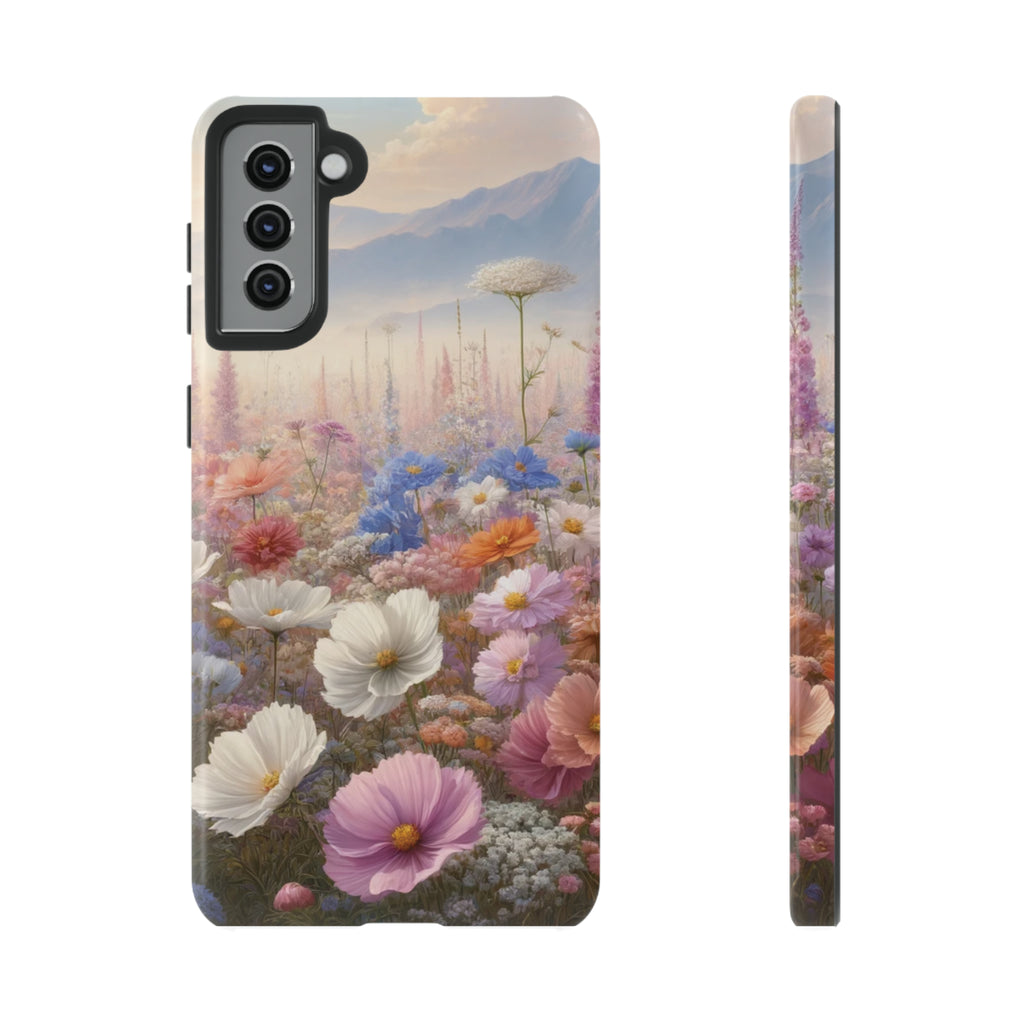 Phone Case Floral Boho Luxury Tough Case Floral Elegant Durable Stylish for Modern Devices iPhone 15, Samsung iPhone Samsung Accessory Gift for Her.