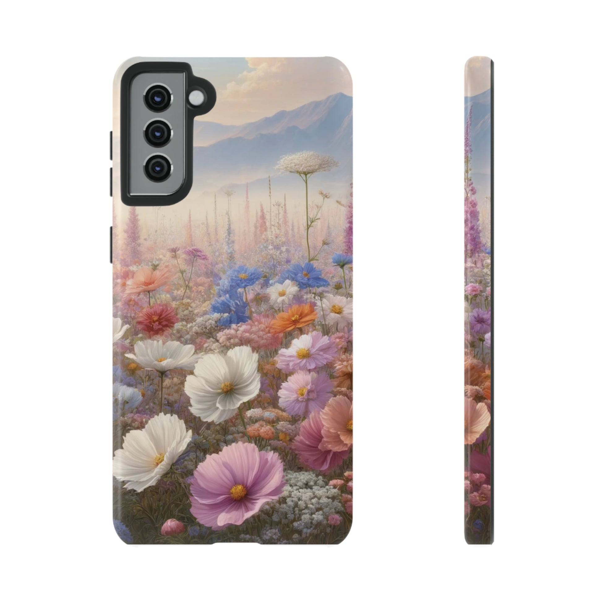 Phone Case Floral Boho Luxury Tough Case Floral Elegant Durable Stylish for Modern Devices iPhone 15, Samsung iPhone Samsung Accessory Gift for Her.
