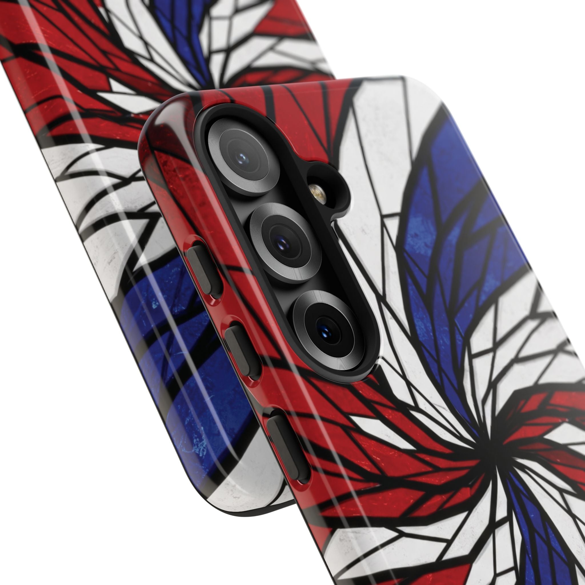 Patriotic Red White & Blue Phone Case – USA Flag Design, Independence Day Gift, Protective Cover for iPhone, Samsung, Pixel