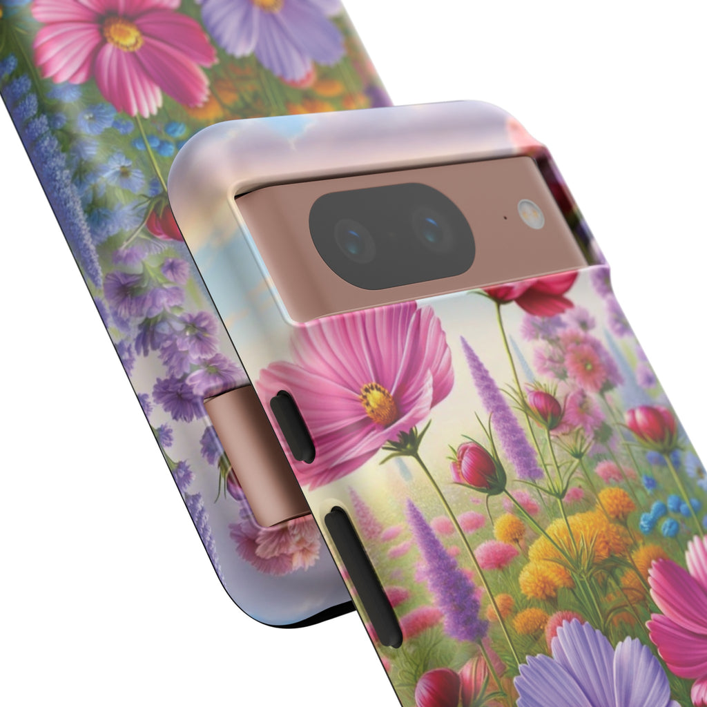 Bright Floral Phone Case Durable for iPhone Samsung Gift iPhone 15, 14, 13 Samsung Pixel Gift for Mom Accessory Gift for Her