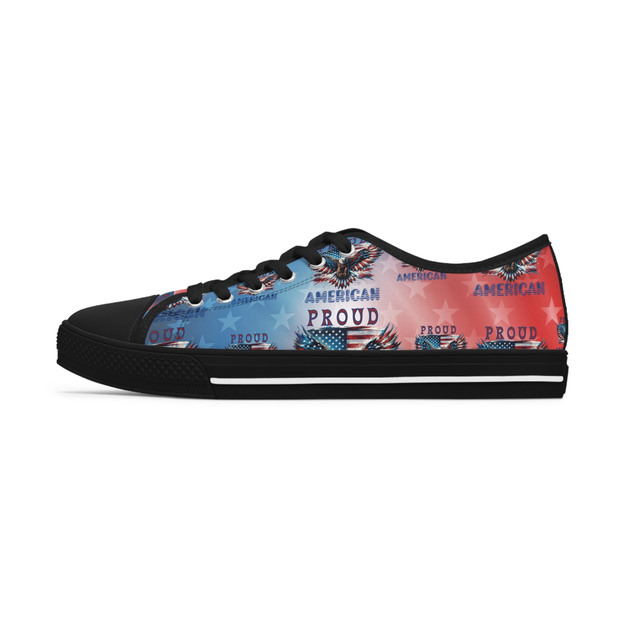 Patriotic American Flag and Eagle Sneakers Step Out in Style with Stun ...