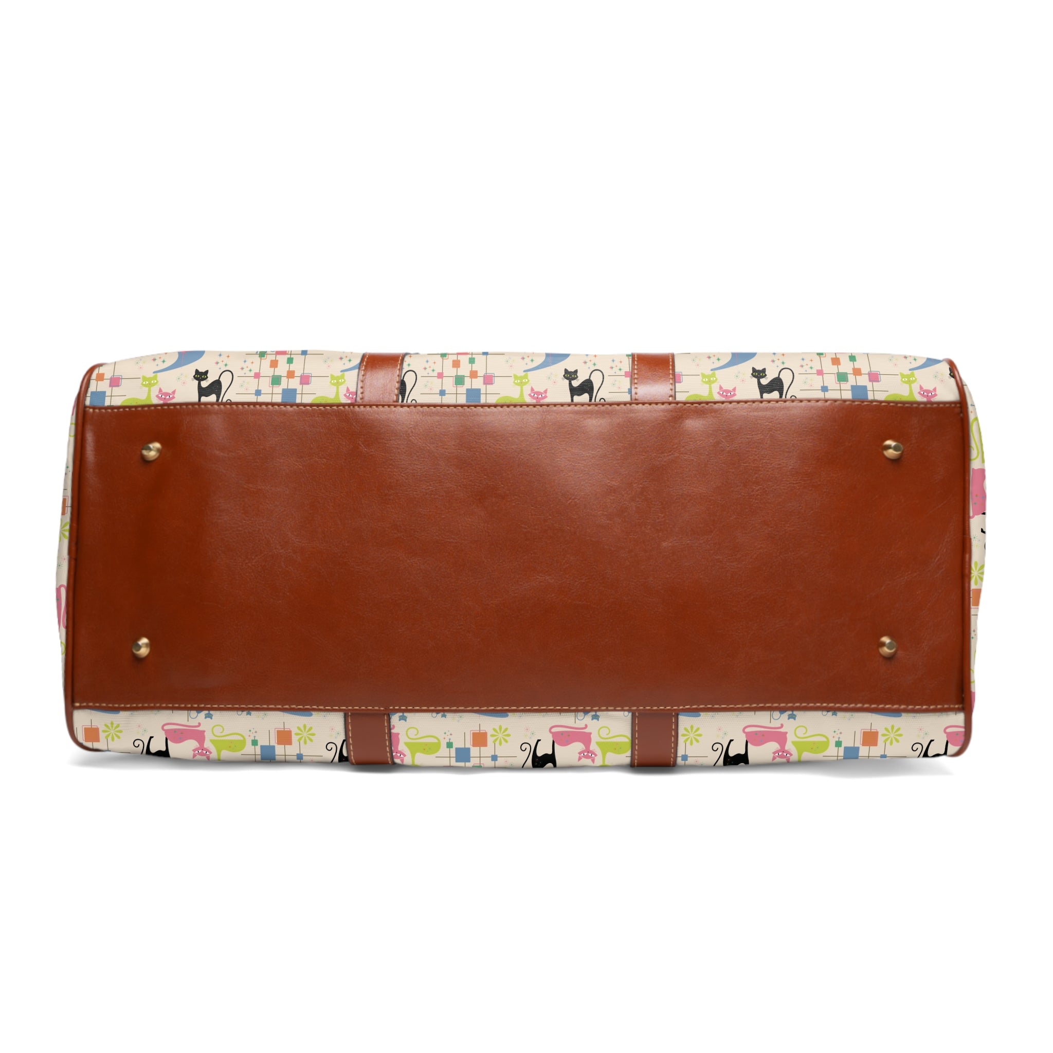 Vintage Retro Atomic Kitty Weekender Bag — Waterproof Travel Bag