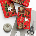 Red Christmas Wrapping Paper Premium Festive Gift Wrap Roll, Classic Holiday Design, Great for Presents, Durable, Vibrant, and Perfect for Seasonal Gifting