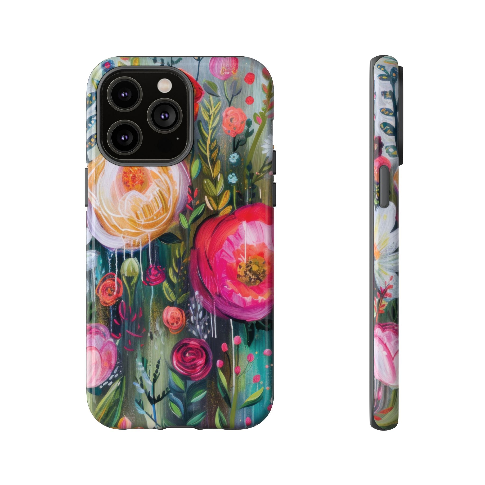 Watercolor Boho Floral Phone Case for iPhone 17 case Samsung, and Pixel | Stylish Protective Cover Gift for Her Perfect for Floral Lover