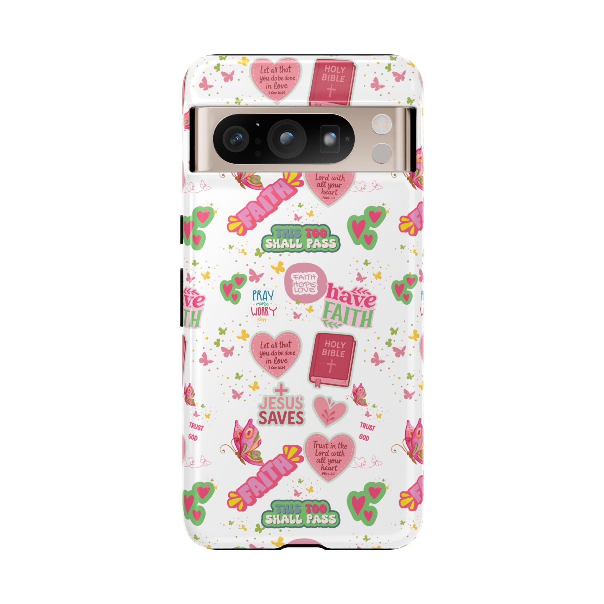 Carry Your Faith Everywhere | Christian Tough Phone Case with Bible Verse or Affirmation | Protective, Inspirational Gift for Christians