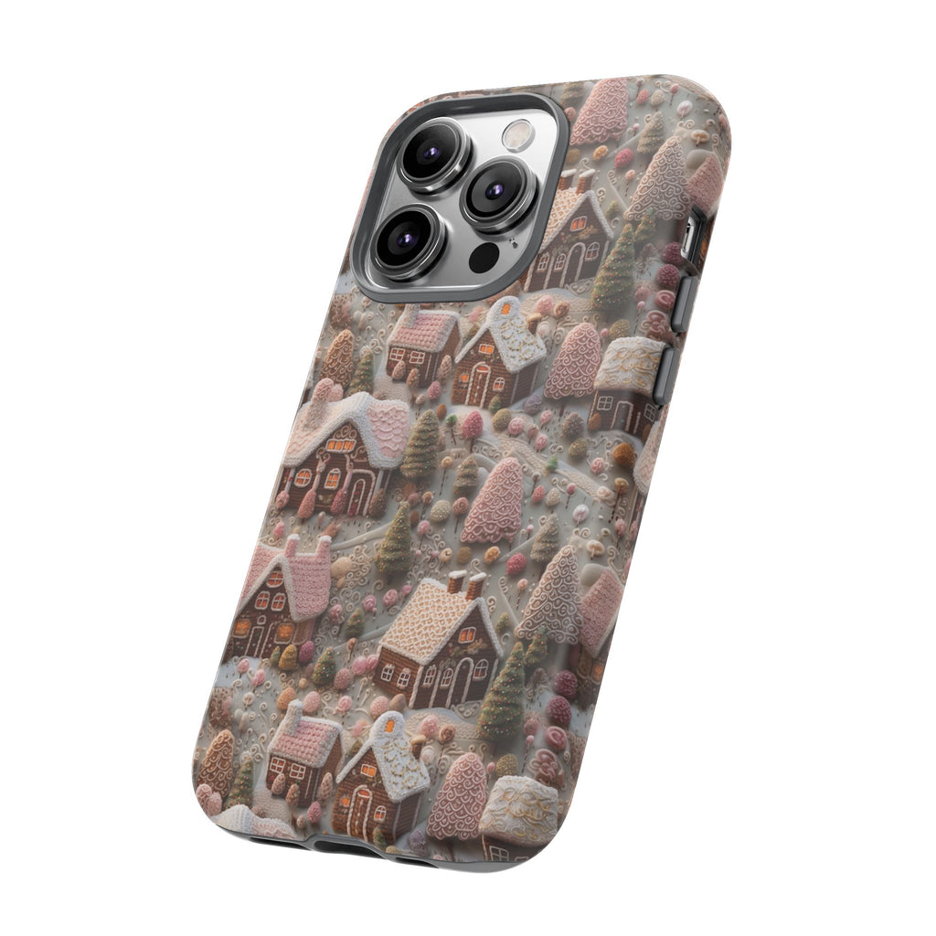 Gingerbread House 3D Phone Case Durable for iPhone Samsung Gift iPhone 15, 14, 13 Samsung Pixel Gift for Mom Accessory Gift for Her
