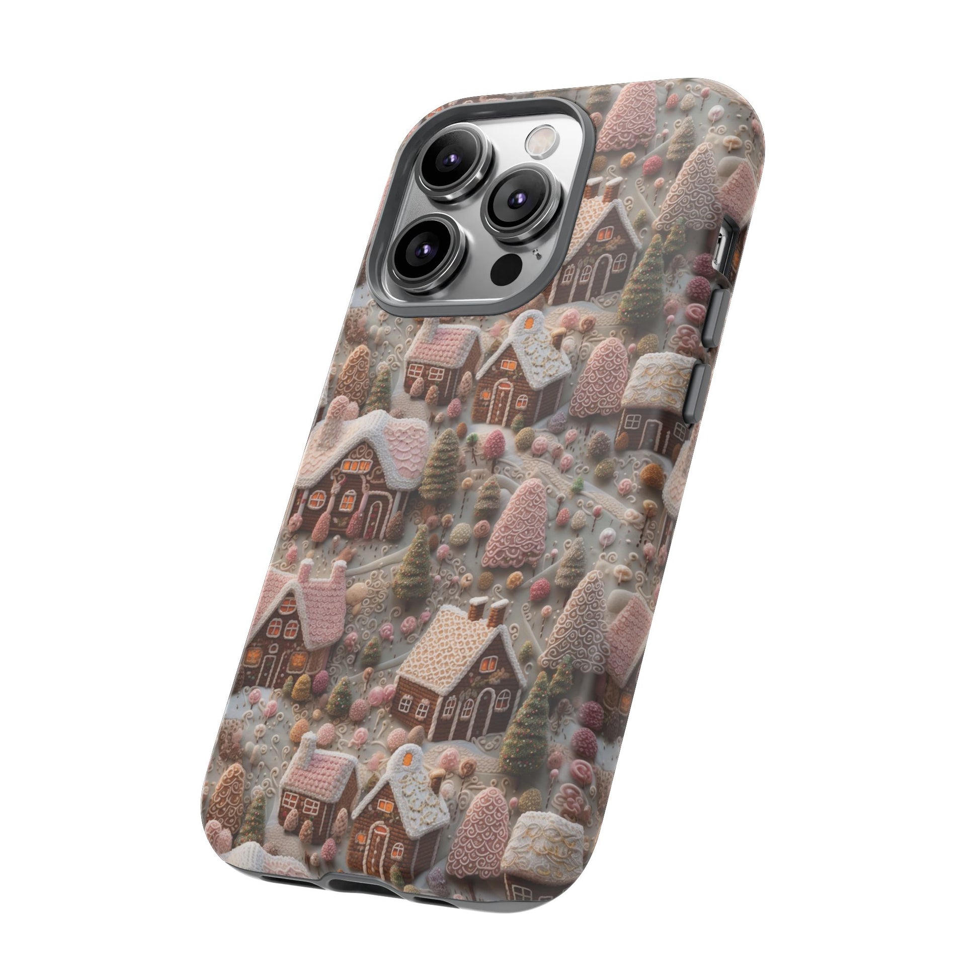 Gingerbread House 3D Phone Case Durable for iPhone Samsung Gift iPhone 15, 14, 13 Samsung Pixel Gift for Mom Accessory Gift for Her