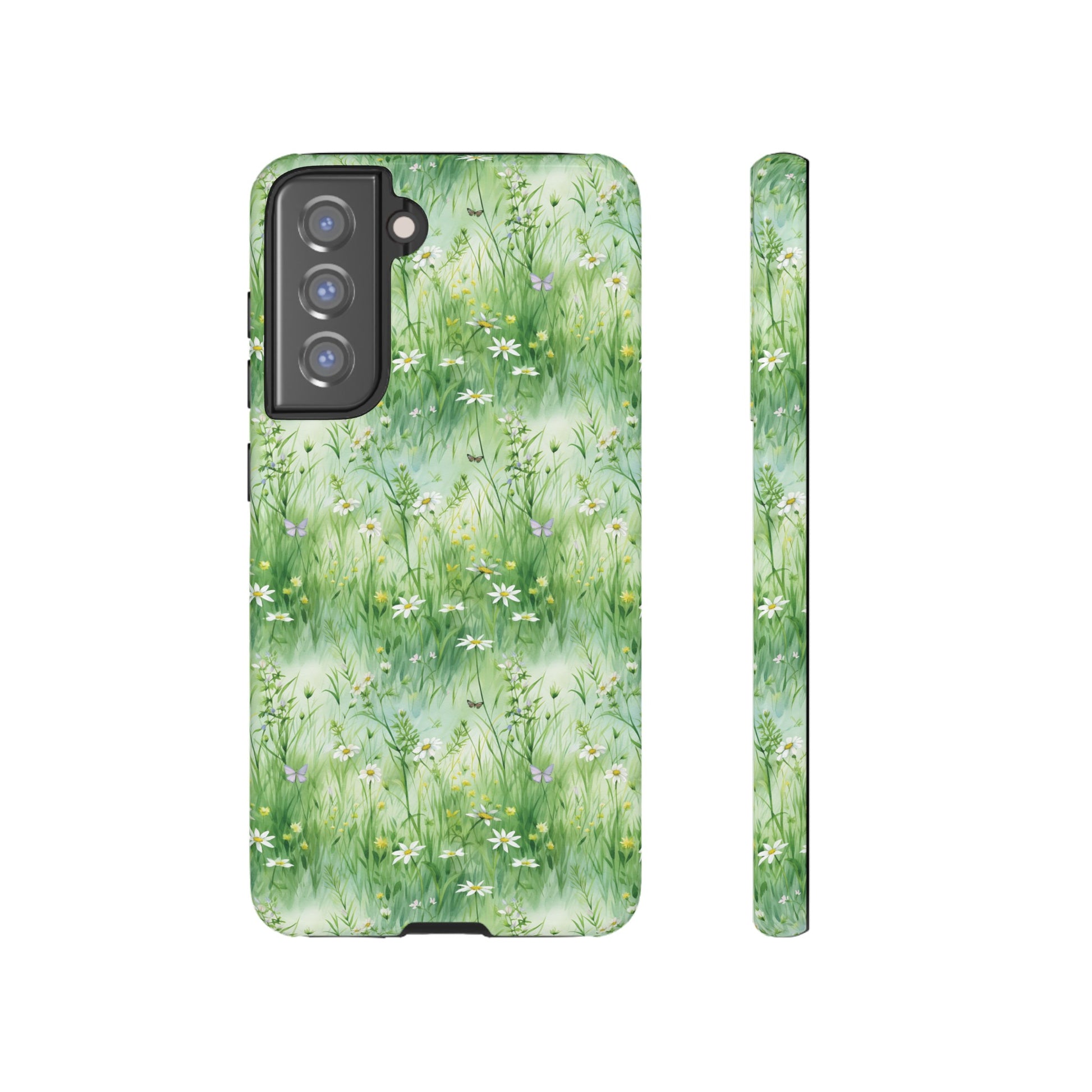 Beautiful Watercolor Grassing Daisy Boho Chic Design Phone Case Protective Cover for All Models Gift for Mom Accessory Gift for Her