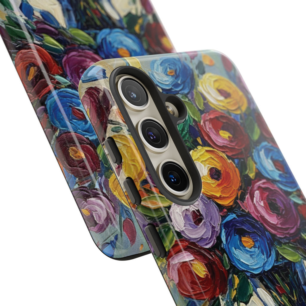 Floral Luxury Oil Painting Illusion Tough Case — Floral Art Phone Case for Art Lovers