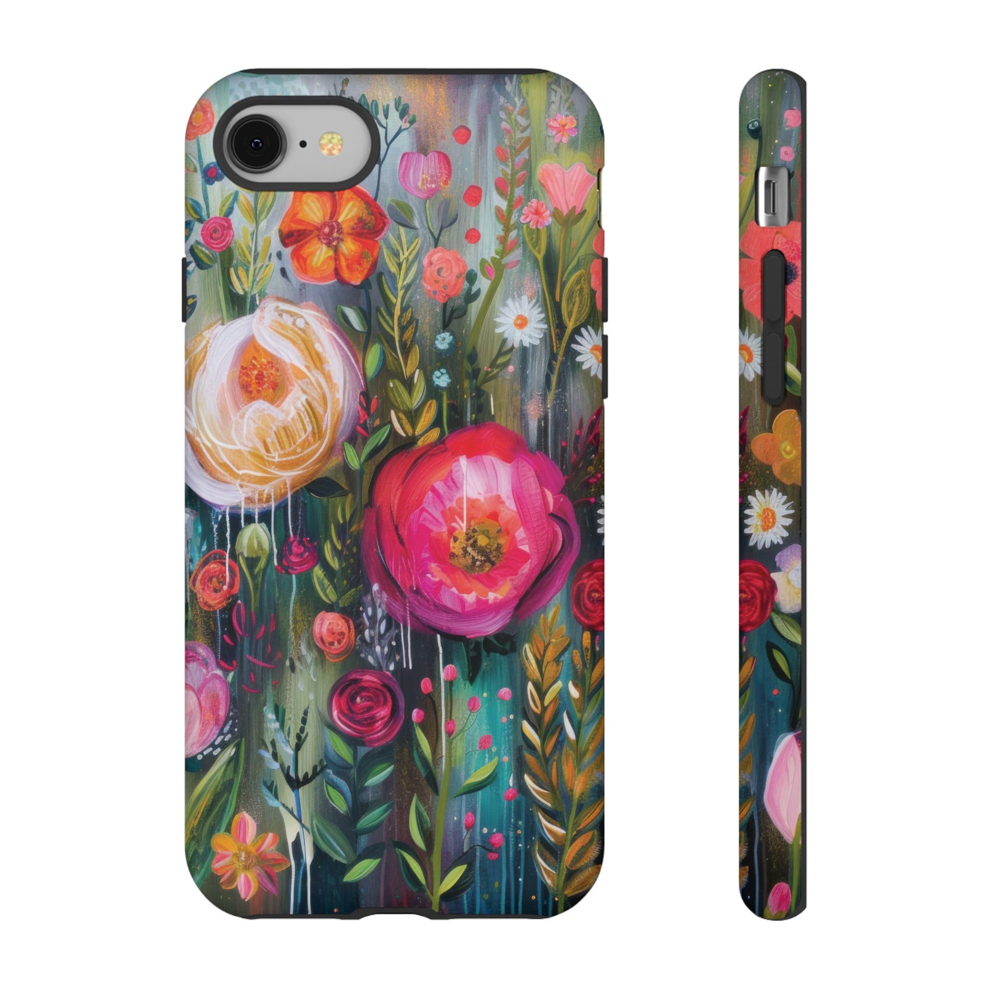 Watercolor Boho Floral Phone Case for iPhone 16 15 14 13 12  21 23 Samsung, and Pixel | Stylish Protective Cover Gift for Her Perfect for Floral Lover - MRSBYVALLE