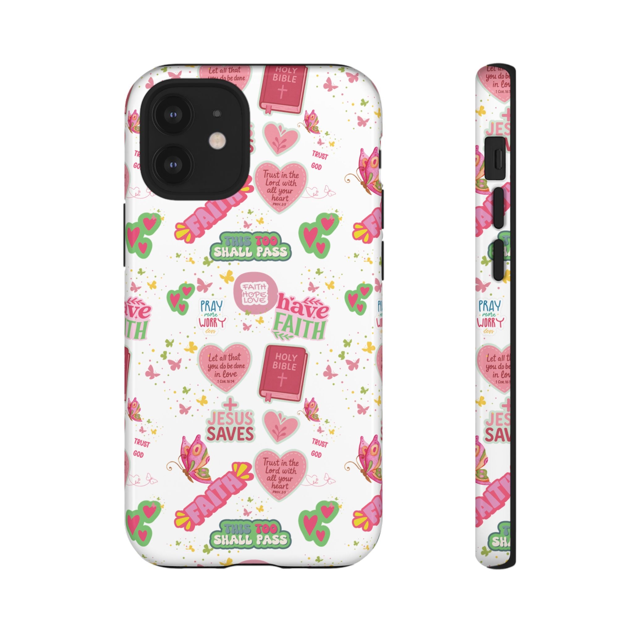 Carry Your Faith Everywhere | Christian Tough Phone Case with Bible Verse or Affirmation | Protective, Inspirational Gift for Christians