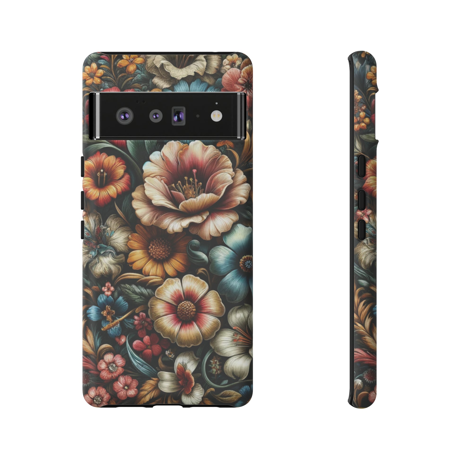 Pastel Floral Design Luxury Phone Tough Case Floral Elegant Durable Stylish for Modern Devices iPhone 15, Samsung iPhone Samsung Accessory Gift for Her.