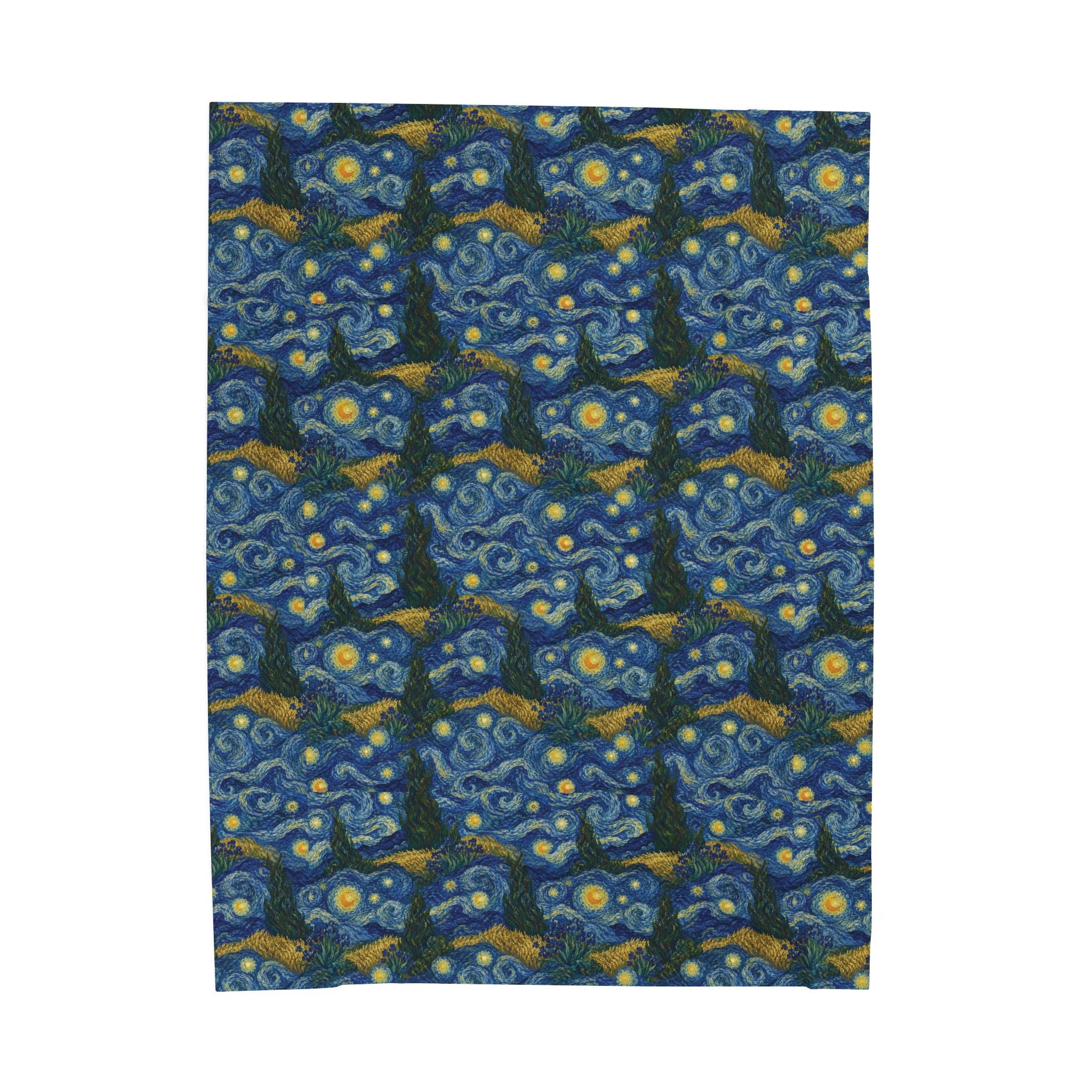 Van Gogh Illusion Design Perfect for Art Lover, Elegant Luxury Throw, Soft Cozy Elegant Home Decor