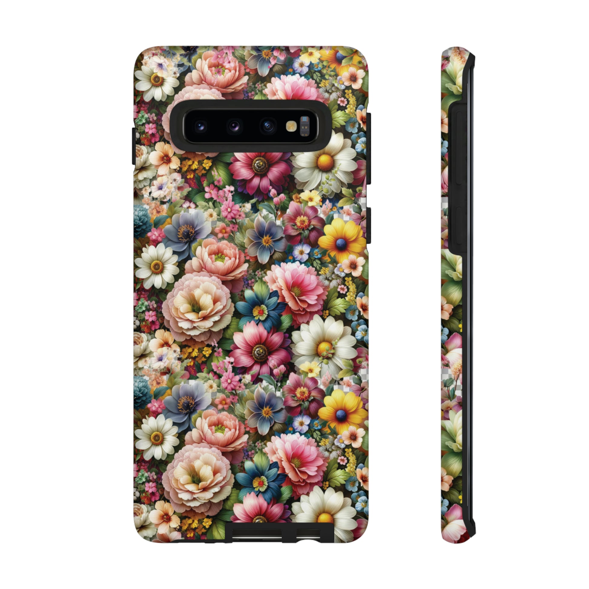Floral Luxury Phone Tough Case Floral Elegant Durable Stylish for Modern Devices iPhone 15, Samsung iPhone Samsung Accessory Gift for Her.