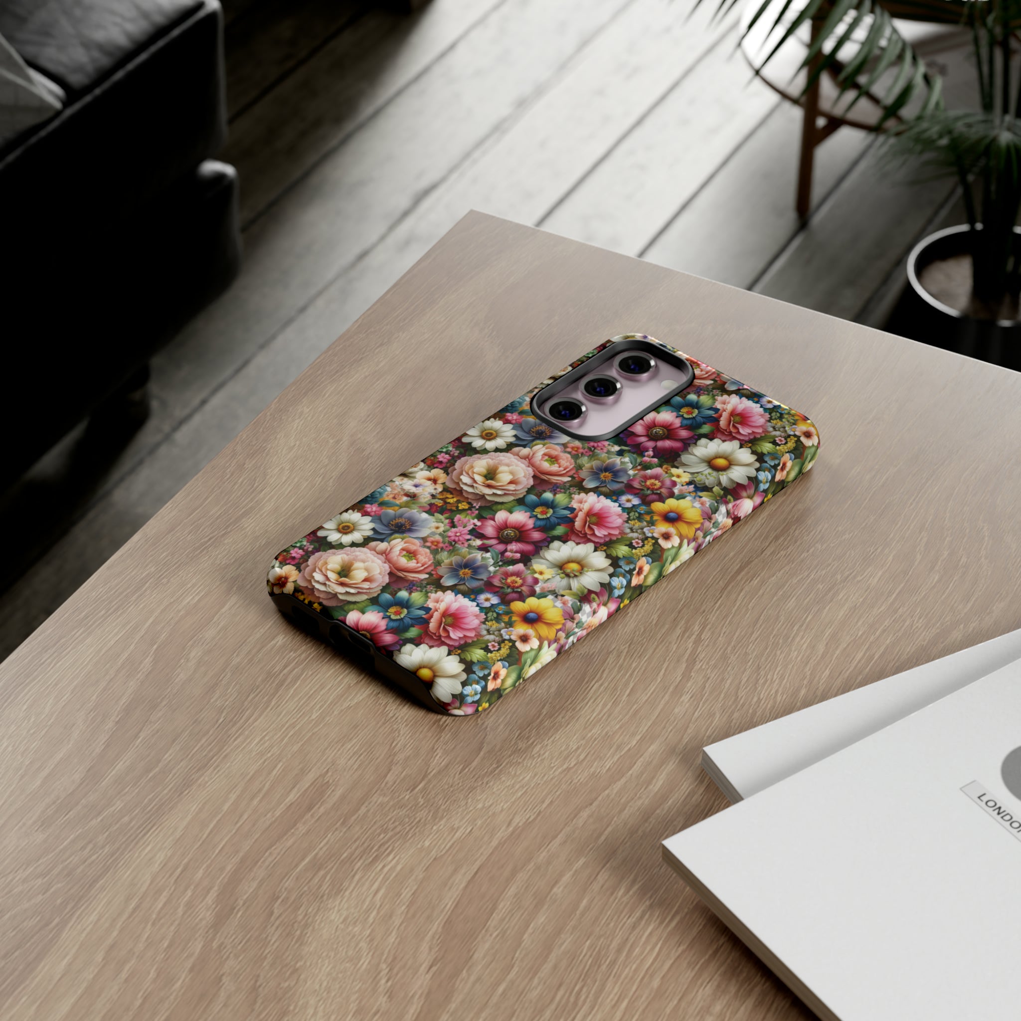 Floral Luxury Phone Tough Case Floral Elegant Durable Stylish for Modern Devices iPhone 15, Samsung iPhone Samsung Accessory Gift for Her.