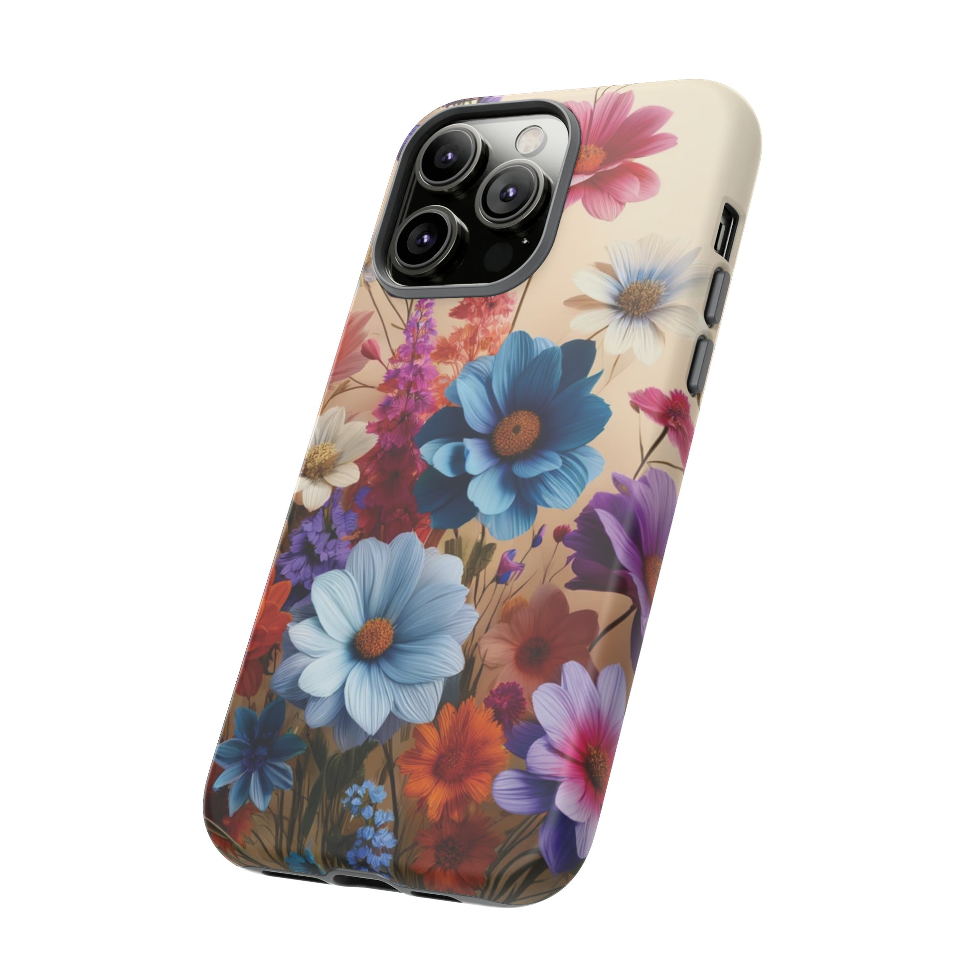 Best Phone Case Floral 3D Illusion Luxury Tough Case Floral Elegant Durable Stylish for Modern Devices iPhone 15, Samsung iPhone Samsung Accessory Gift for Her.