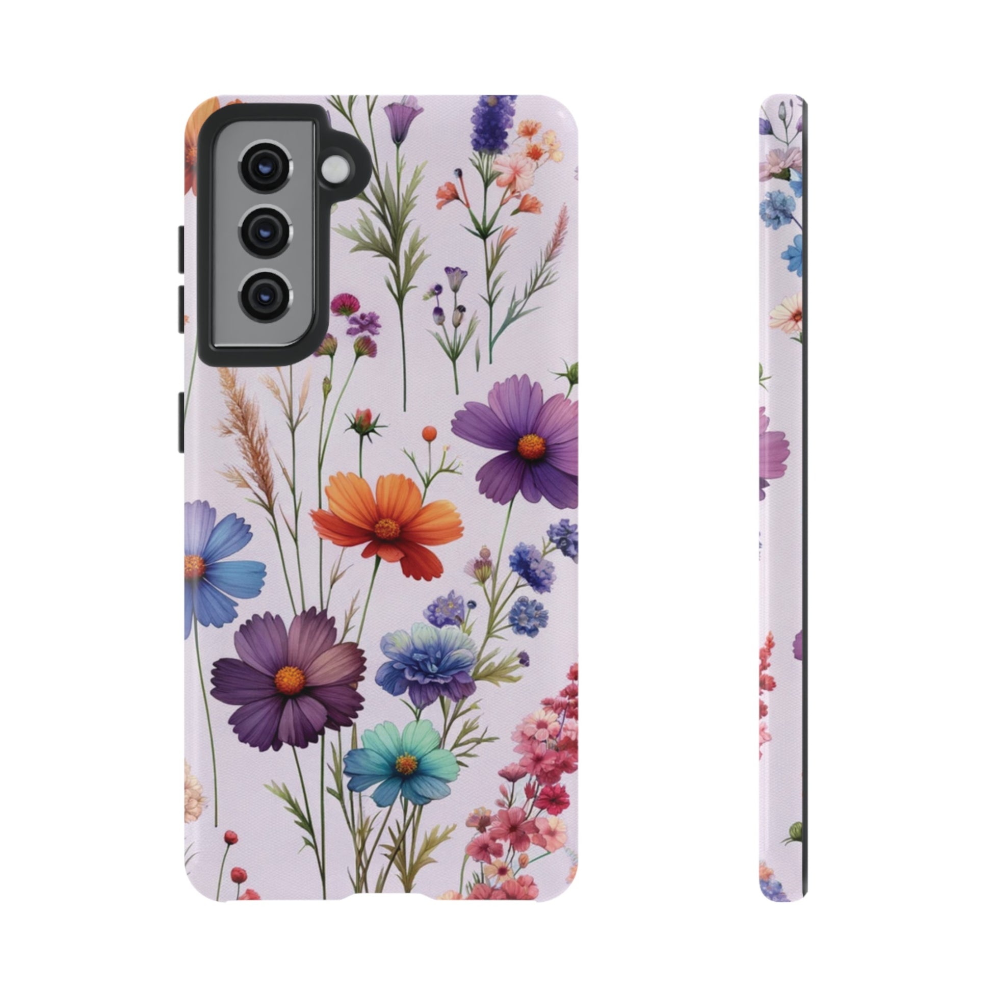 Lavender Wildflowers Protective Phone Case Gift for Her Phone 15, Samsung iPhone Samsung Gift for Her Case iPhone 15, Samsung iPhone Samsung Accessory Gift for Her.