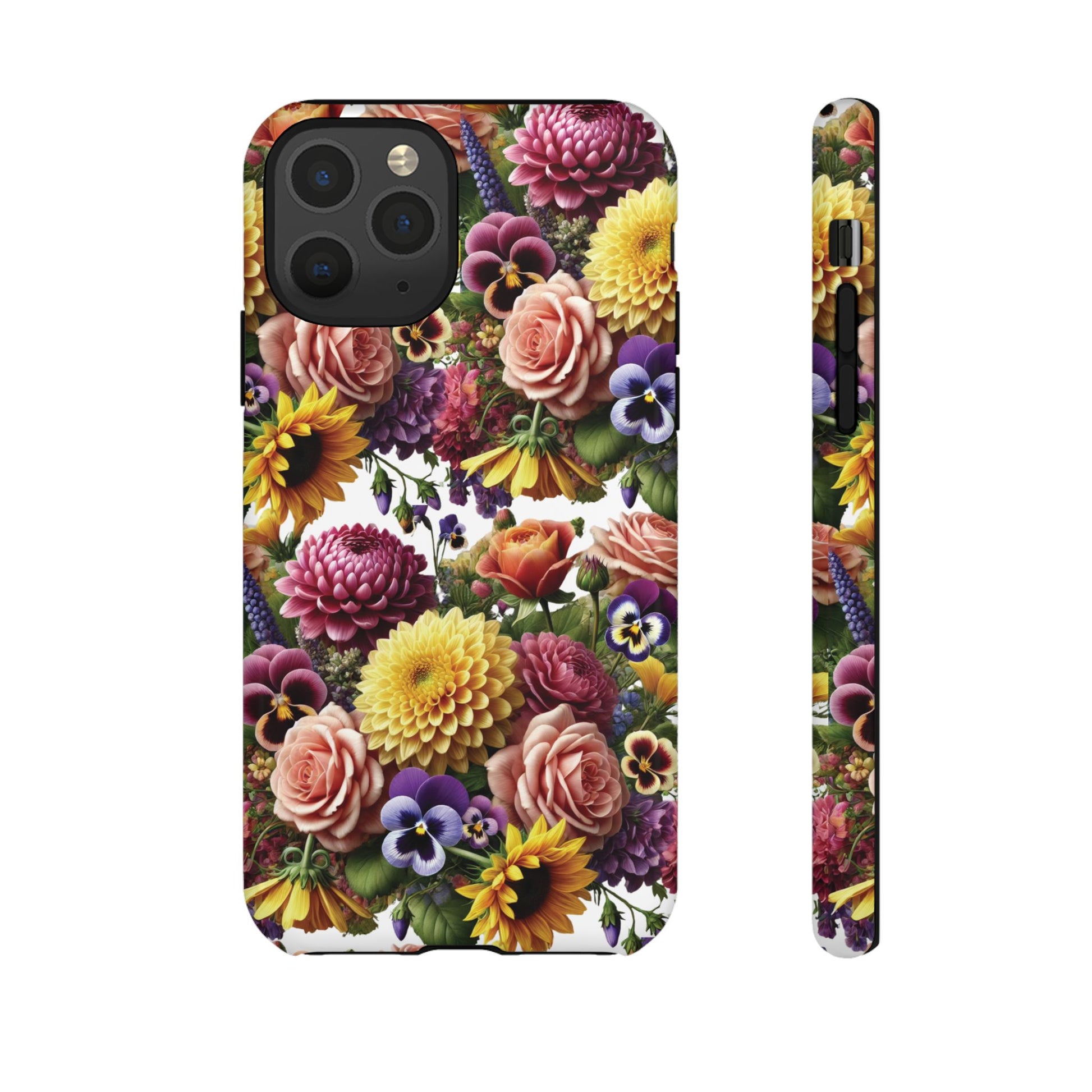 Floral Fall Phone Case for iPhone 16 15 14 13 12  21 23 Samsung, and Pixel | Stylish Protective Cover Gift for Her Perfect for Floral Lover