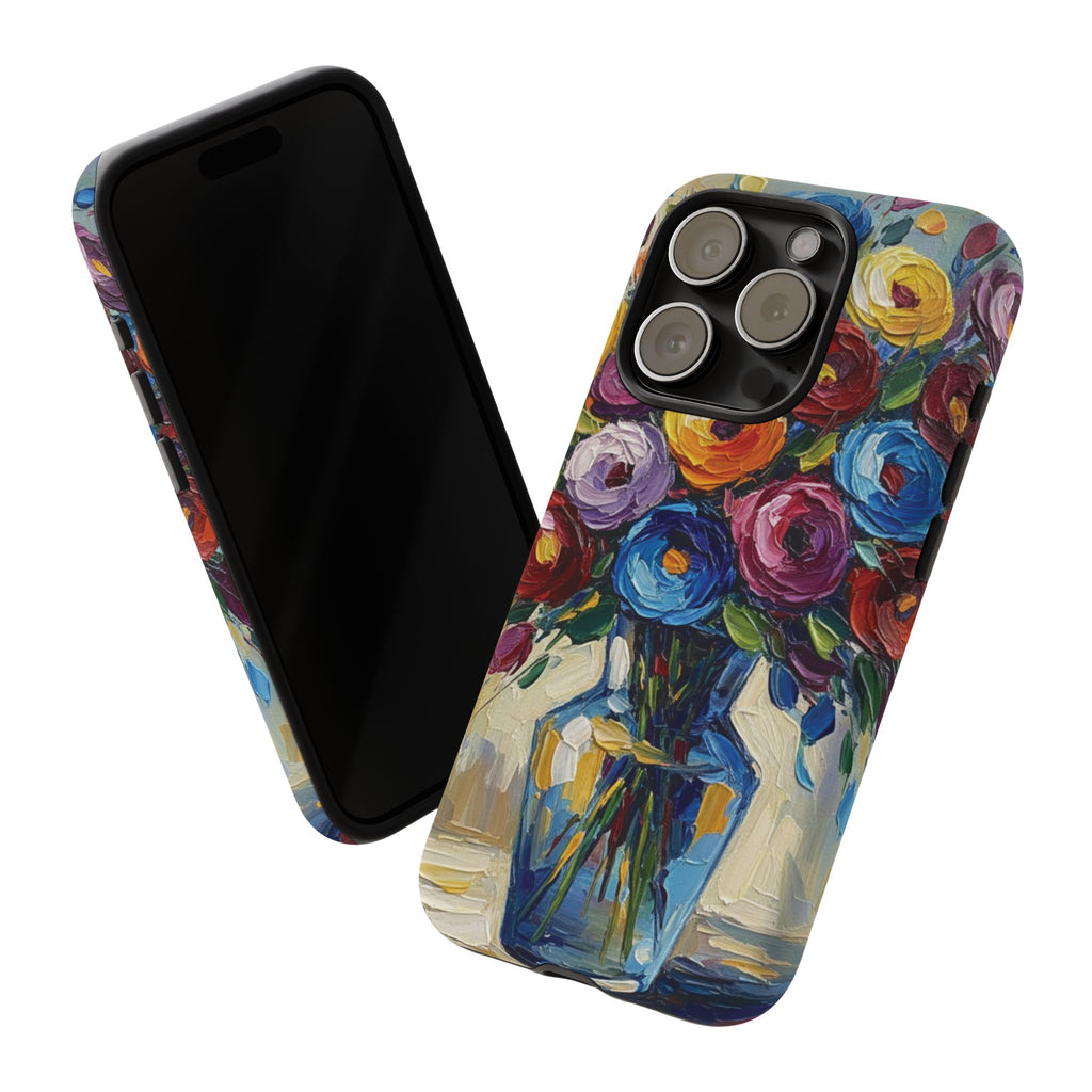 Floral Luxury Oil Painting Illusion Tough Case — Floral Art Phone Case for Art Lovers