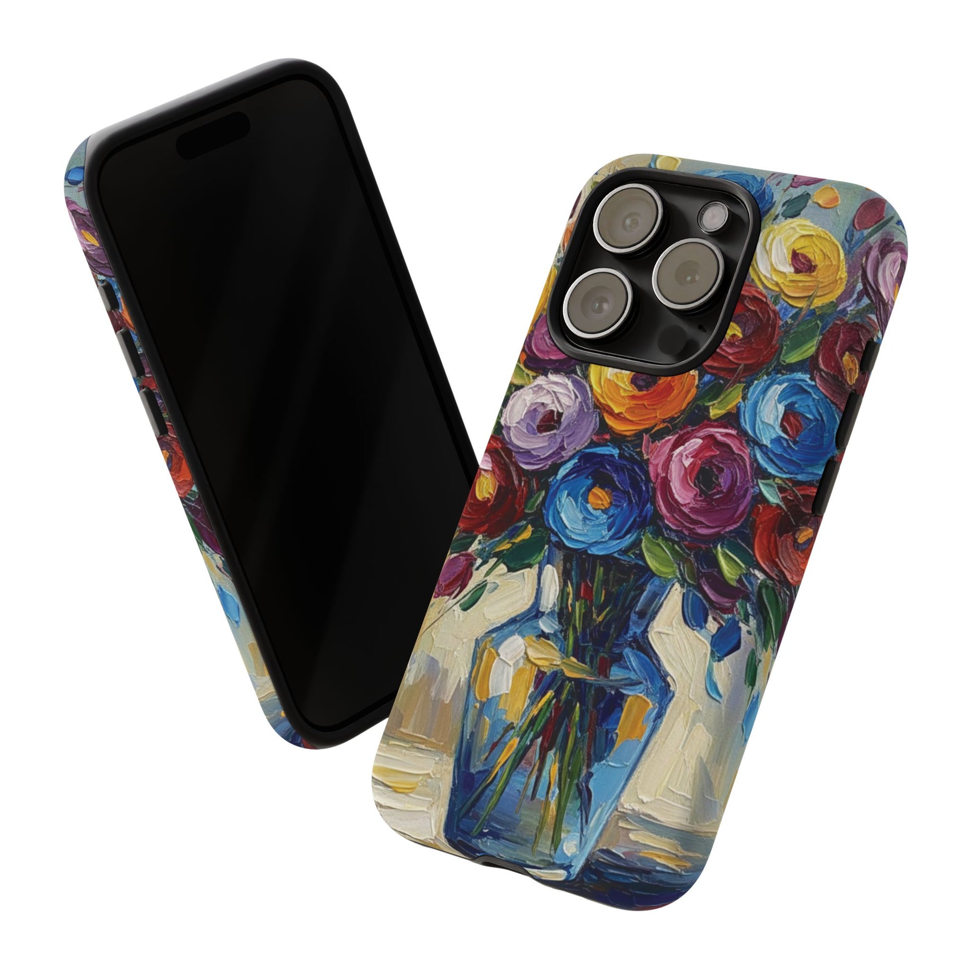 Floral Luxury Oil Painting Illusion Tough Case — Floral Art Phone Case for Art Lovers