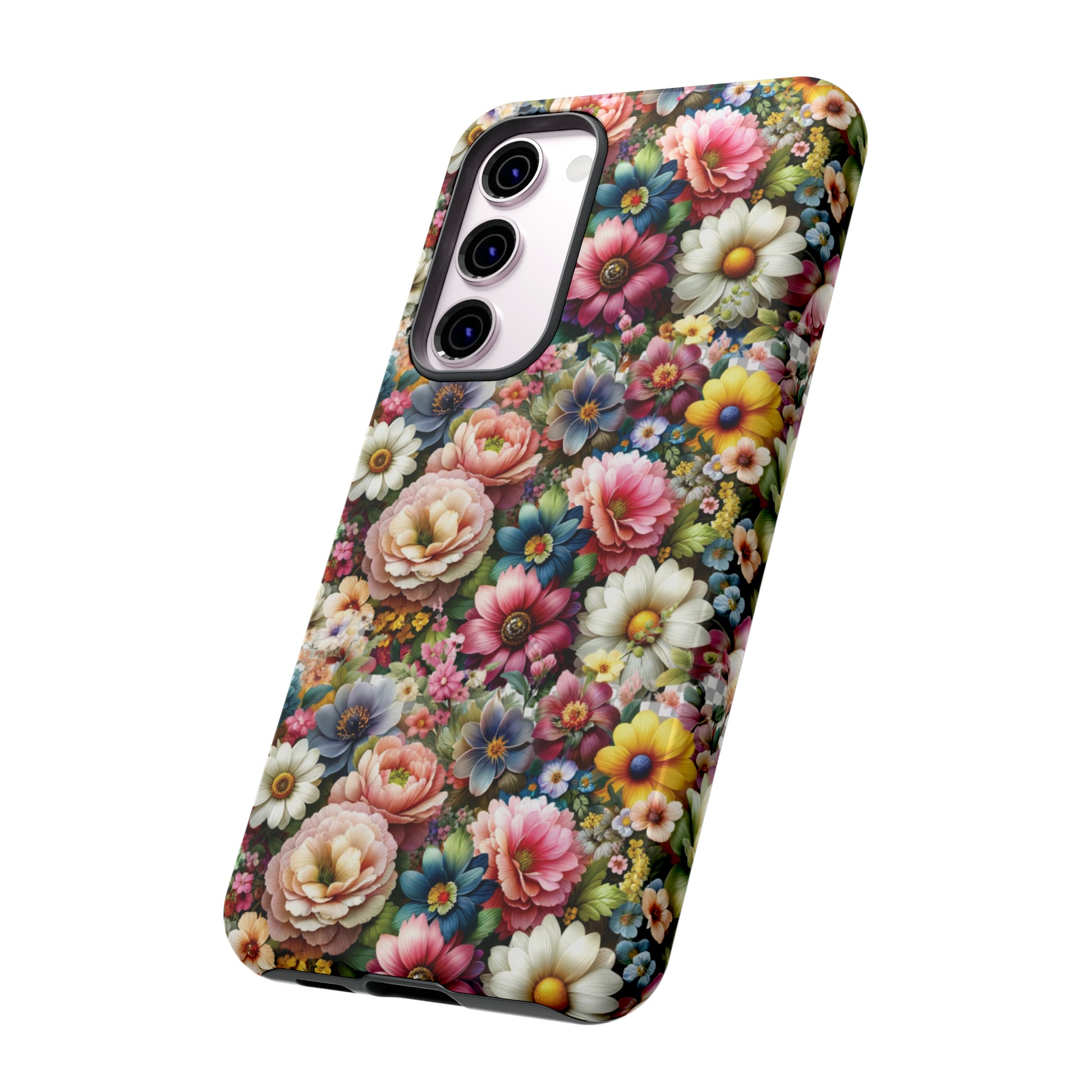 Floral Luxury Phone Tough Case Floral Elegant Durable Stylish for Modern Devices iPhone 15, Samsung iPhone Samsung Accessory Gift for Her.