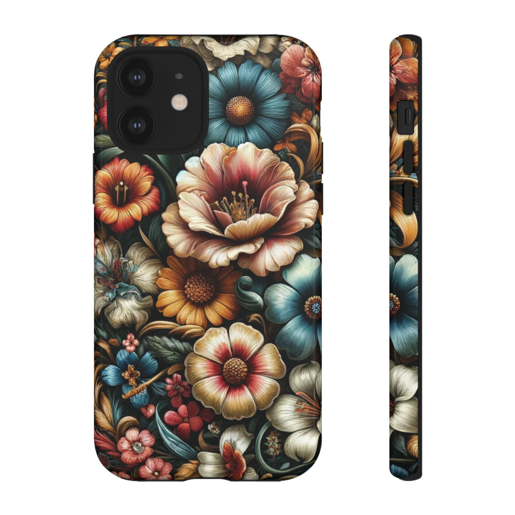 Pastel Floral Design Luxury Phone Tough Case Floral Elegant Durable Stylish for Modern Devices iPhone 15, Samsung iPhone Samsung Accessory Gift for Her.