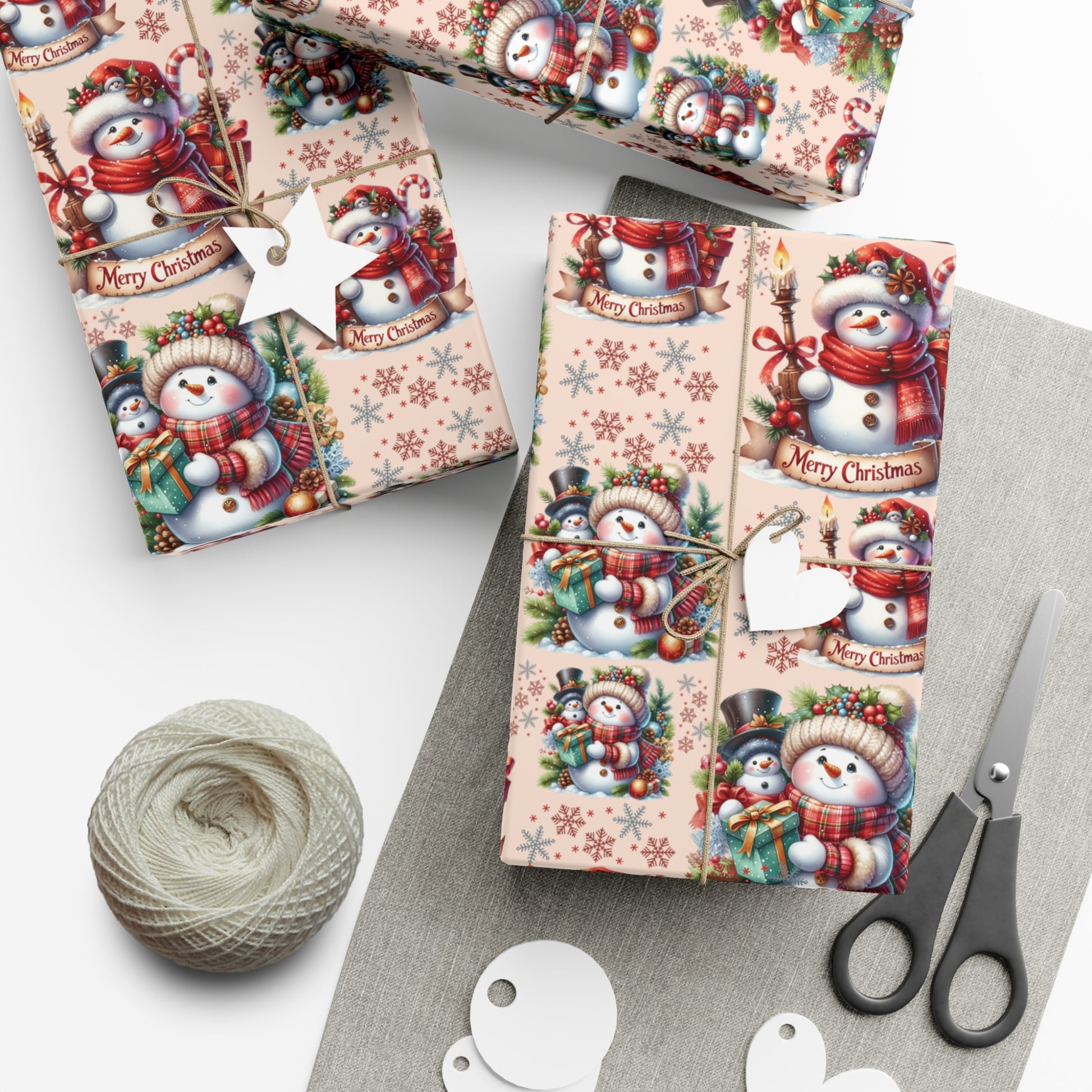 Christmas Wrapping Paper Whimsical Winter Wonderland with Festive Gifts Perfect for a Magical Holiday Season in Matte/Satin, All Occasion - MRSBYVALLE