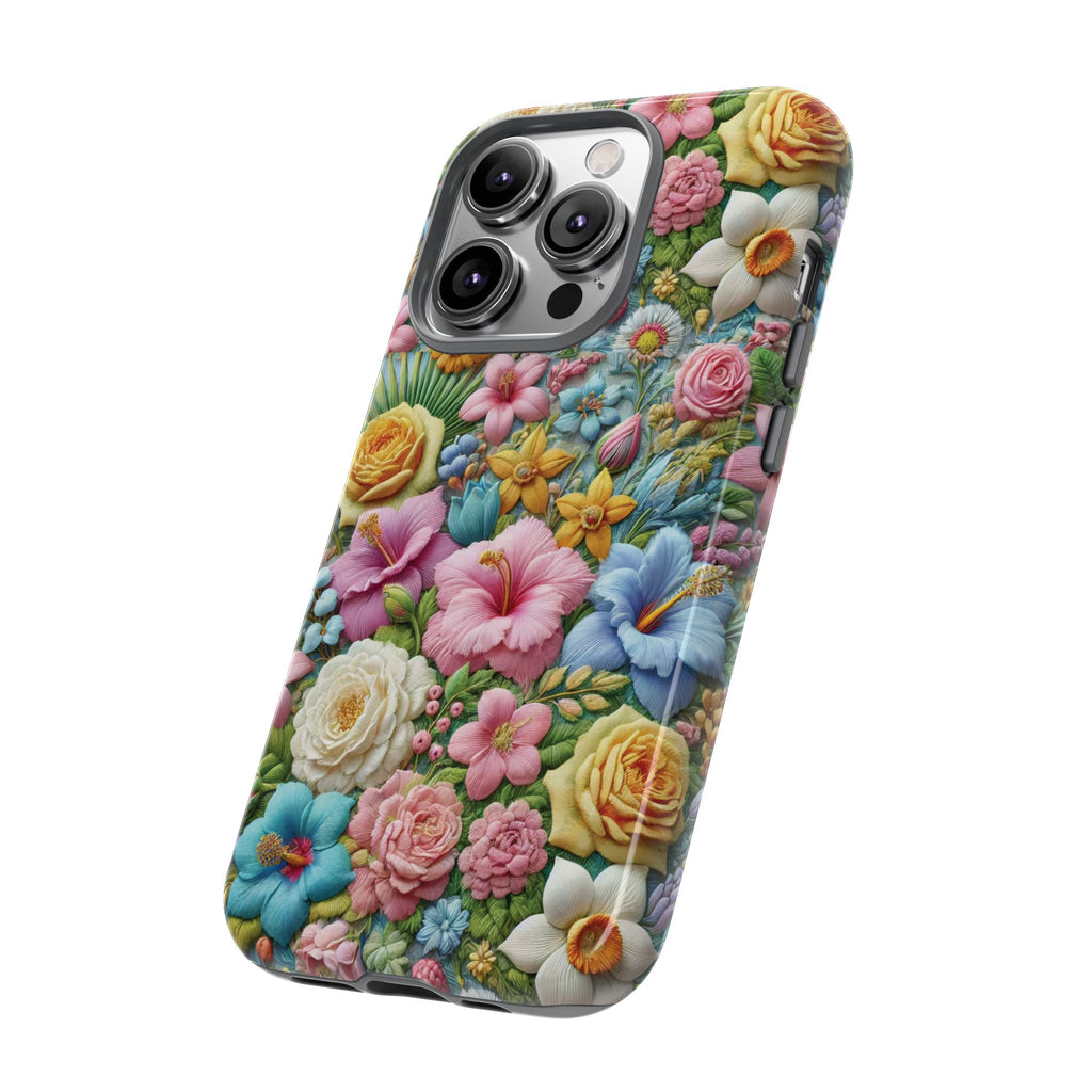 Elegant Pastel Flower Phone Case – Beautiful Floral Design, Durable Protection for Your Device, Stylish and Lightweight, Perfect Gift for Flower Lovers